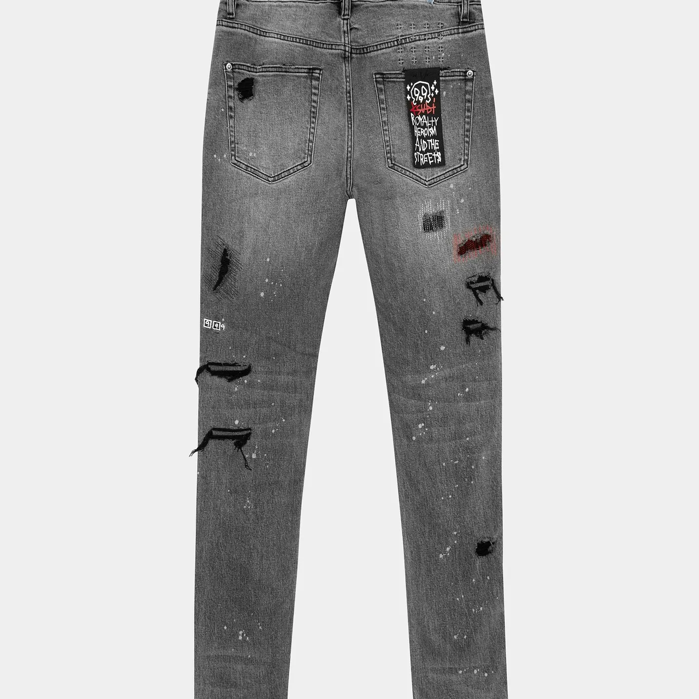 Juice WRLD CHITCH TRASHED DEVIL JEANS