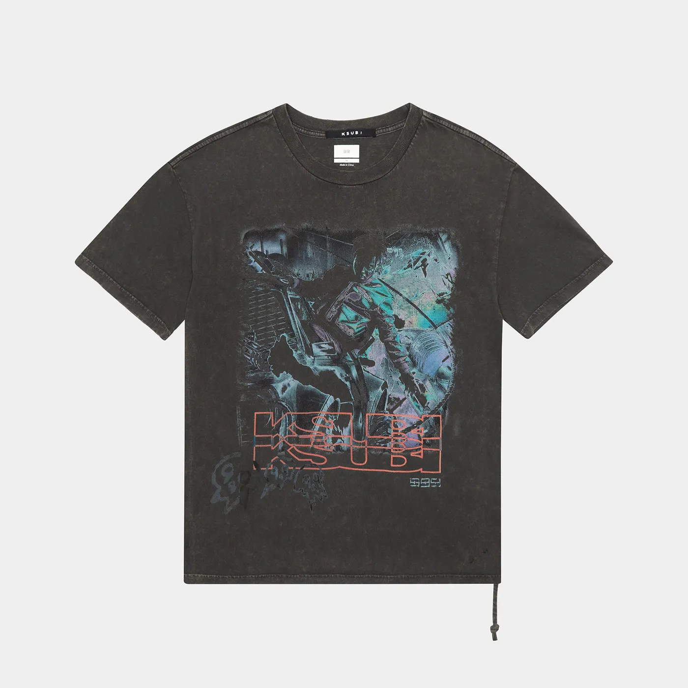 Juice WRLD SUPER JUICE BIGGIE SS TEE - SUN FADED BLK