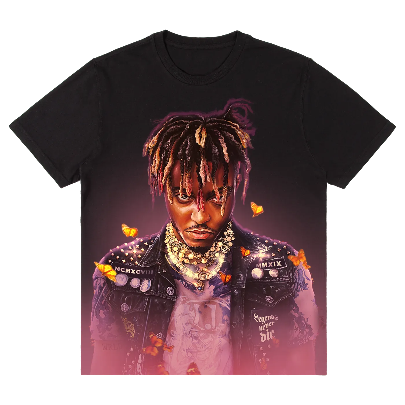 Juice WRLD LND GLOW TEE - BLACK