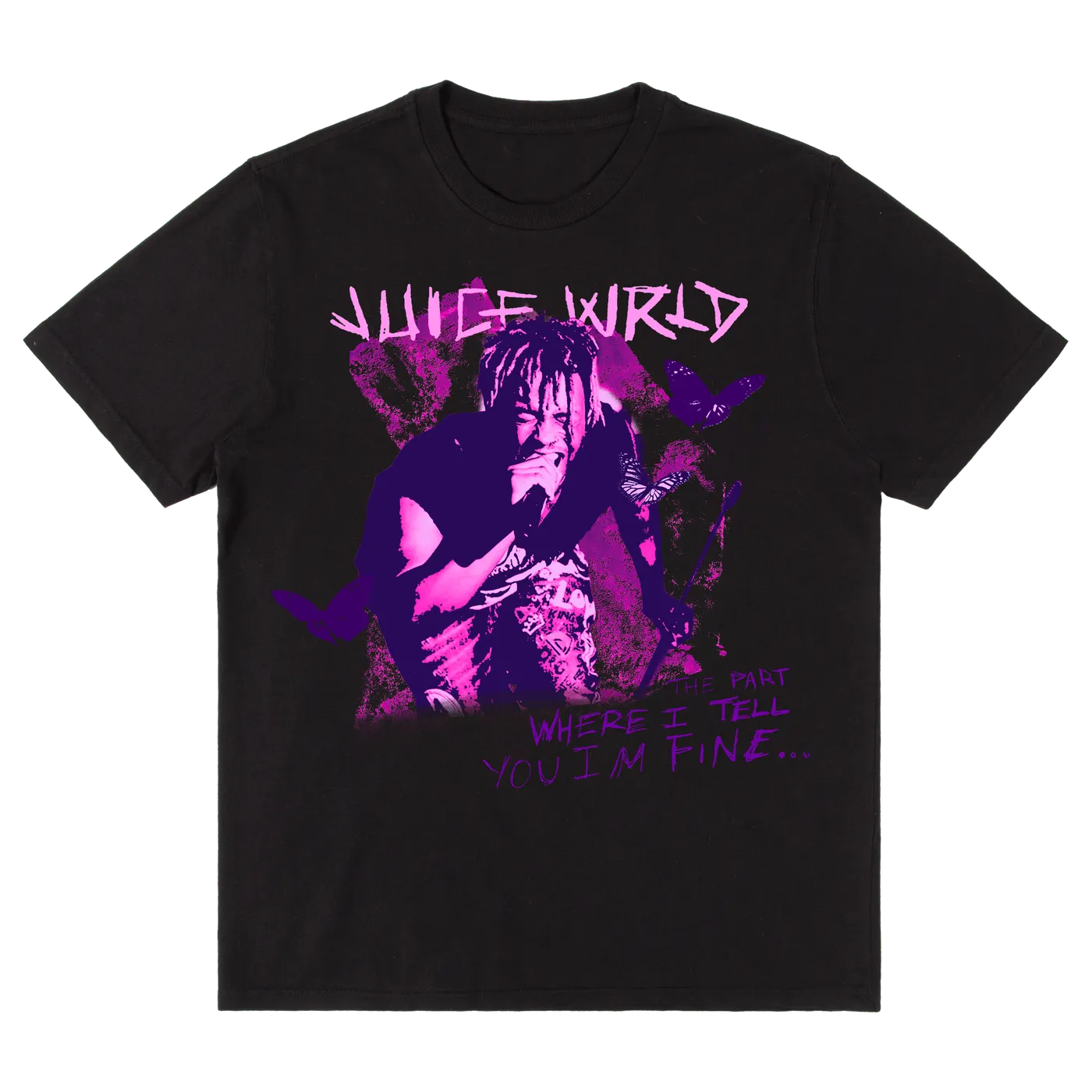 Juice WRLD WISHING WELL TEE - BLACK