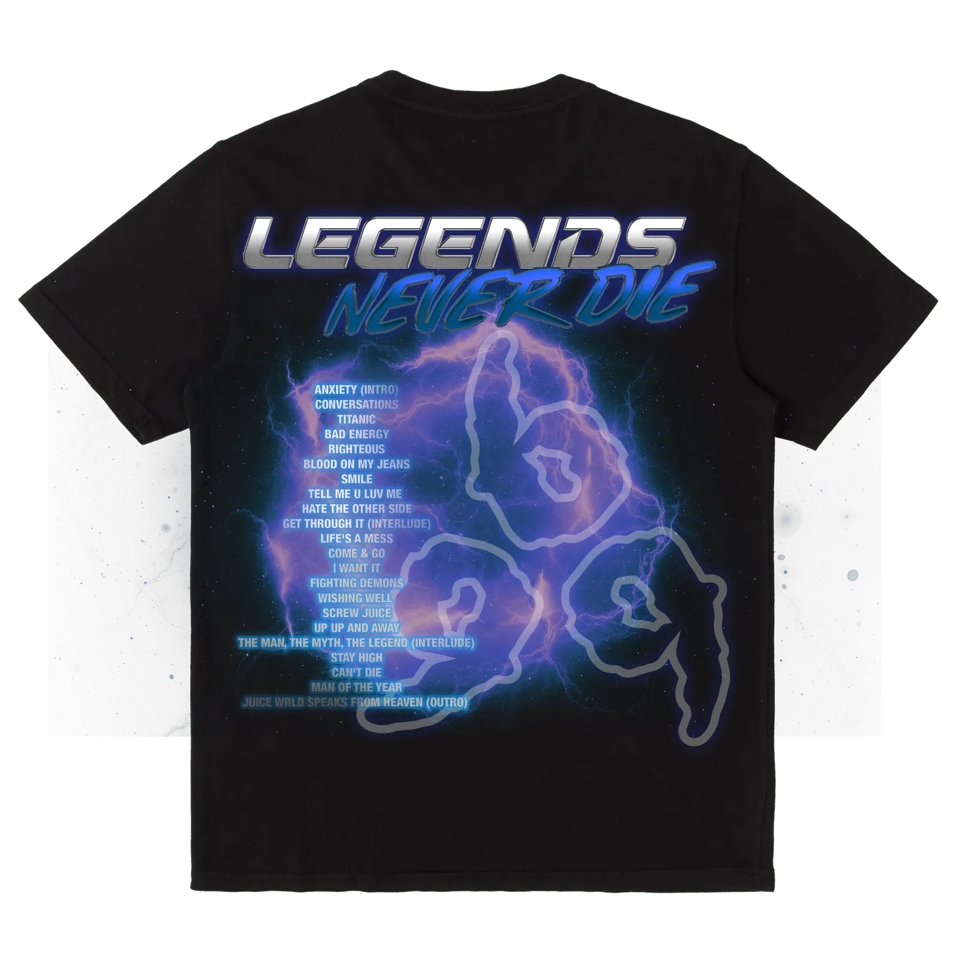 Juice WRLD LEGENDS LIVE FOREVER TEE - BLACK