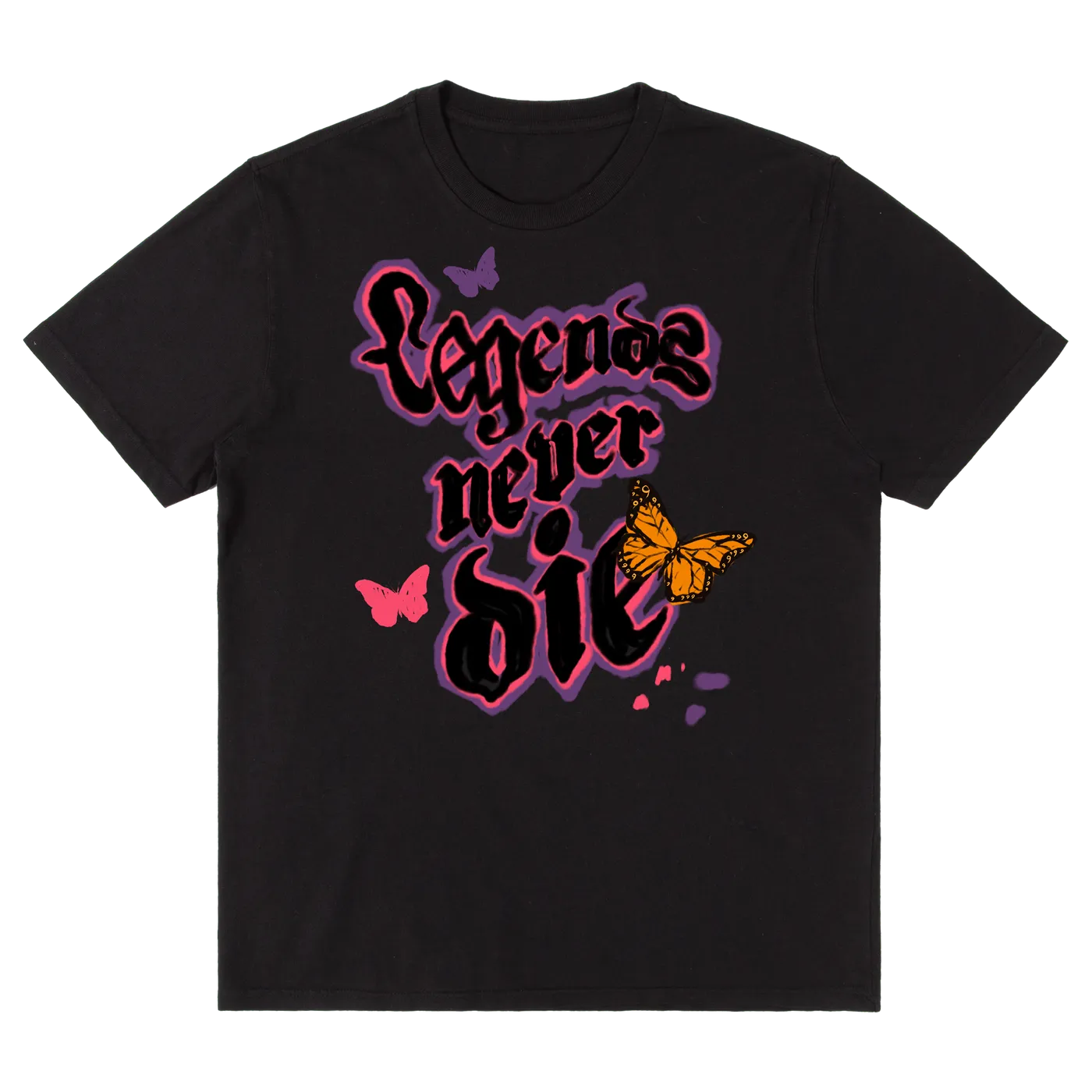 Juice WRLD LND COLOR TEE - BLACK