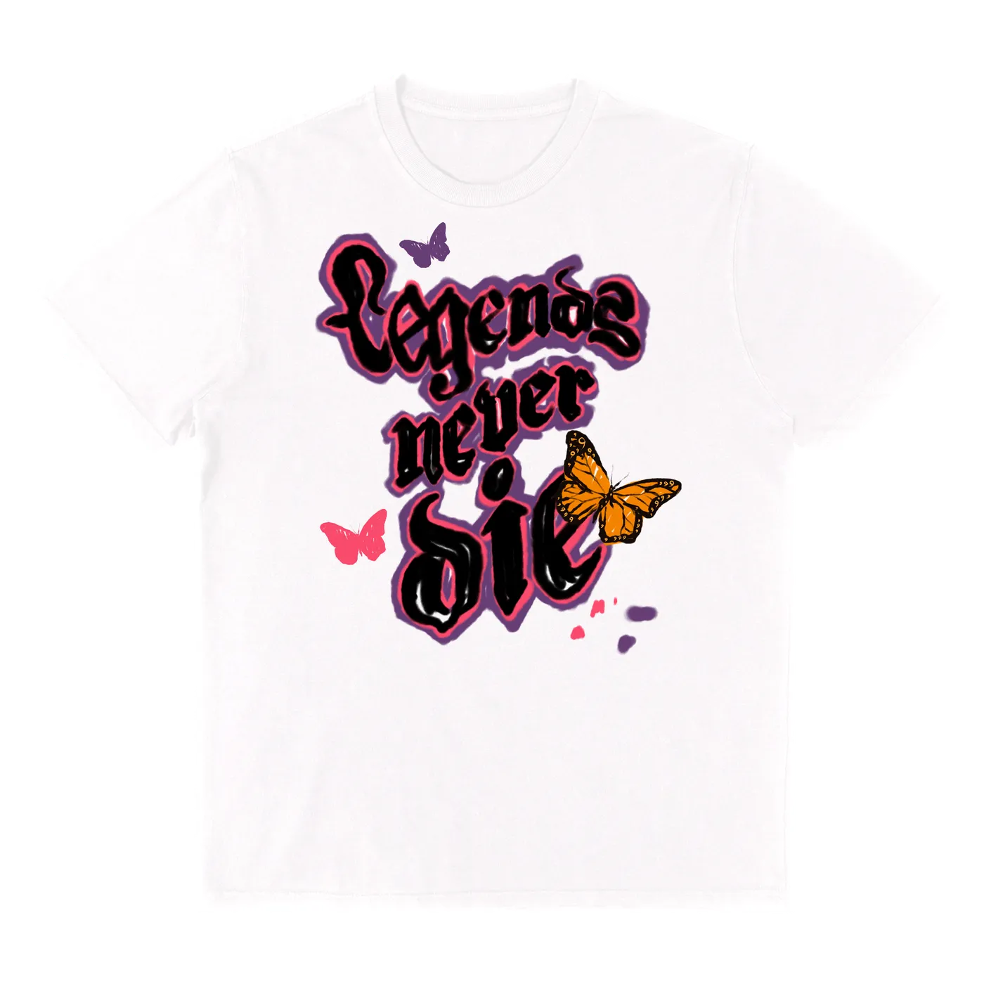 Juice WRLD LND COLOR TEE - WHITE