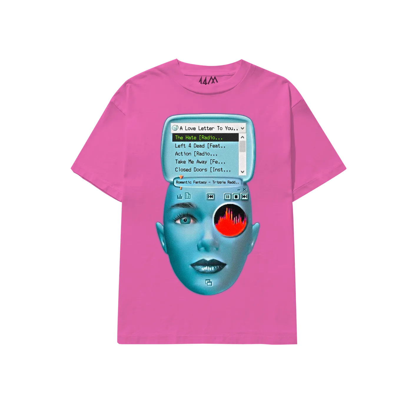 Trippie Redd RADIO HEAD TEE PINK