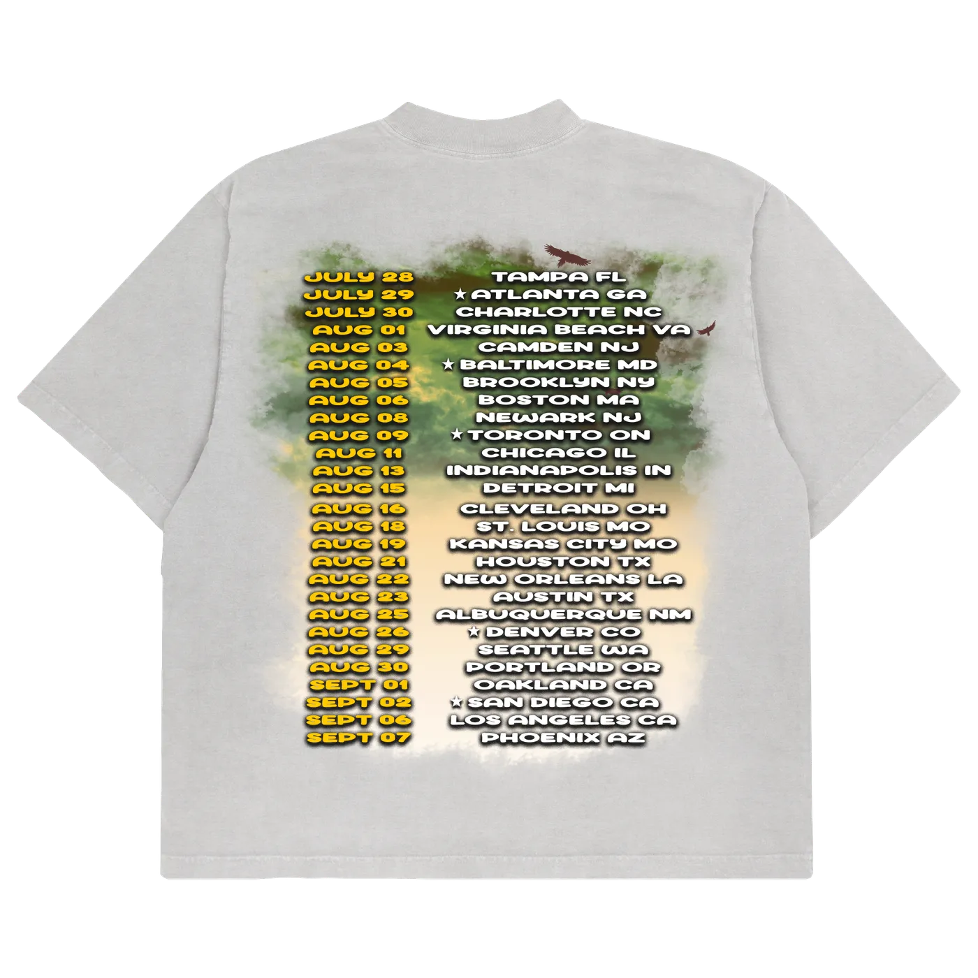Lil Durk SORRY FOR THE DROUGHT TOUR T-SHIRT WHITE