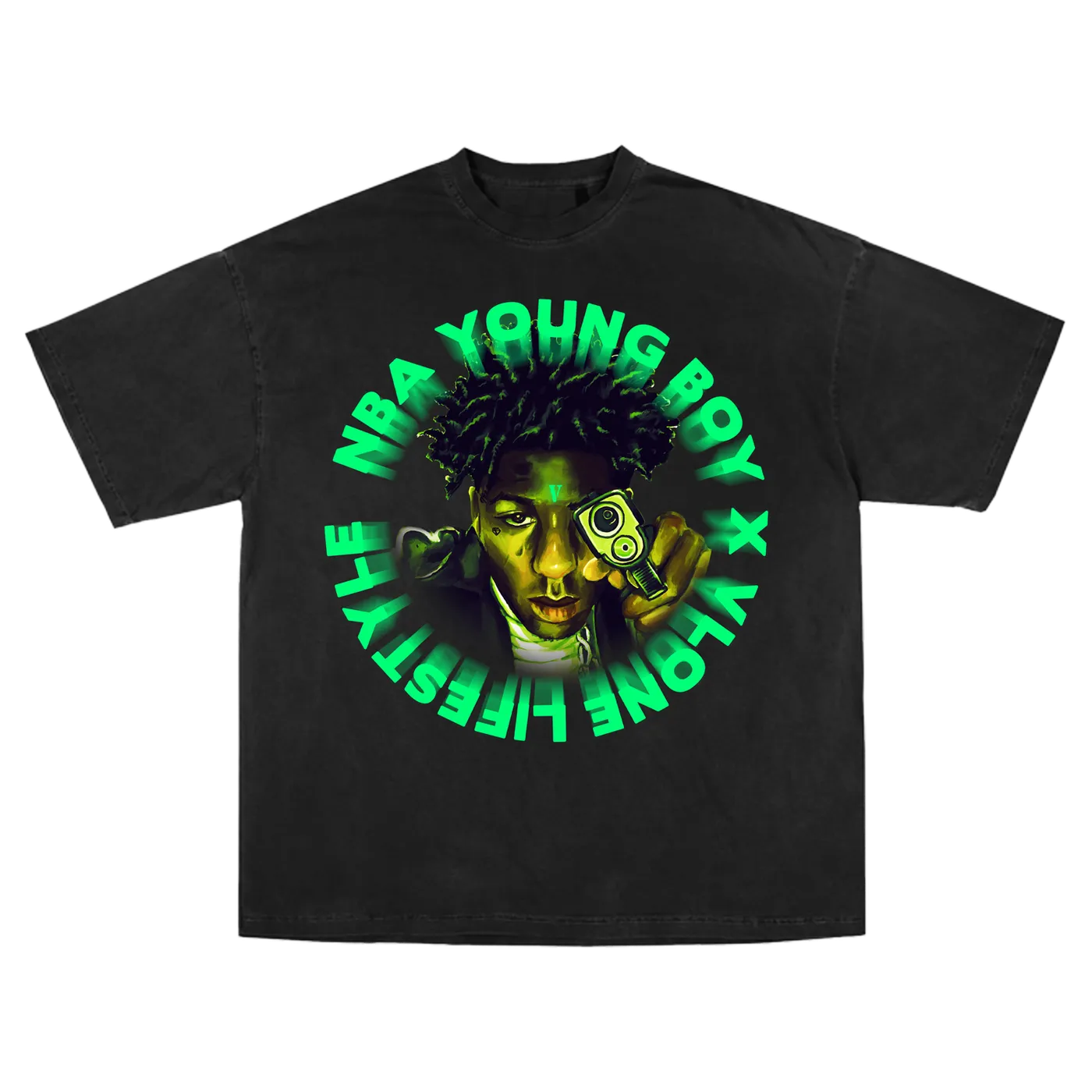 YoungBoy Never Broke Again YoungBoy NBA X VLONE Cross Roads Tee