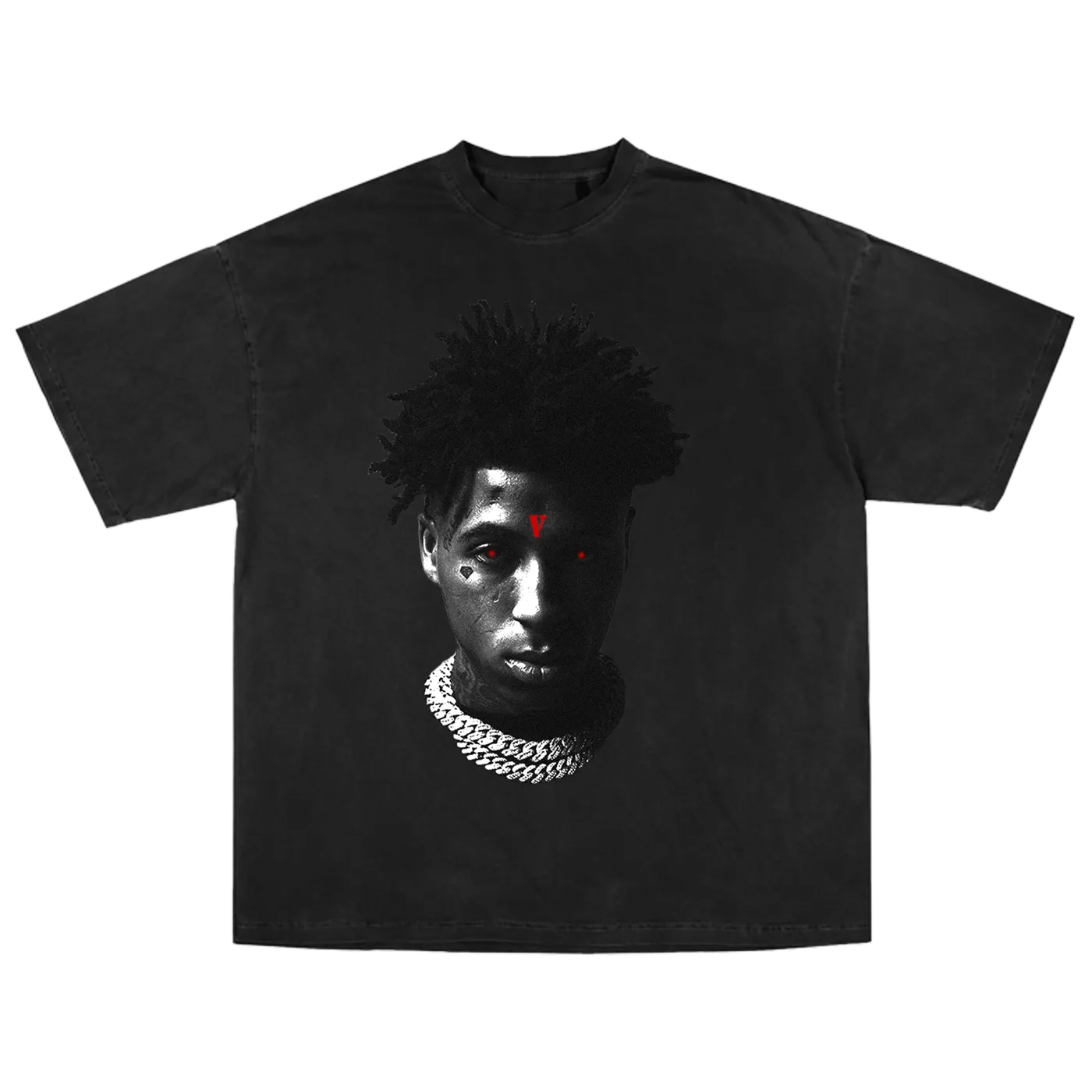 YoungBoy Never Broke Again YoungBoy NBA X VLONE Reaper's Child Tee in Black