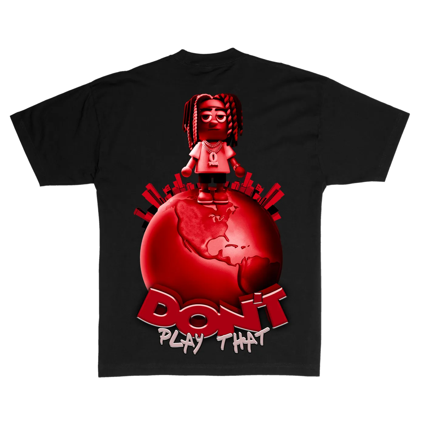 King Von Top of The World Tee Black