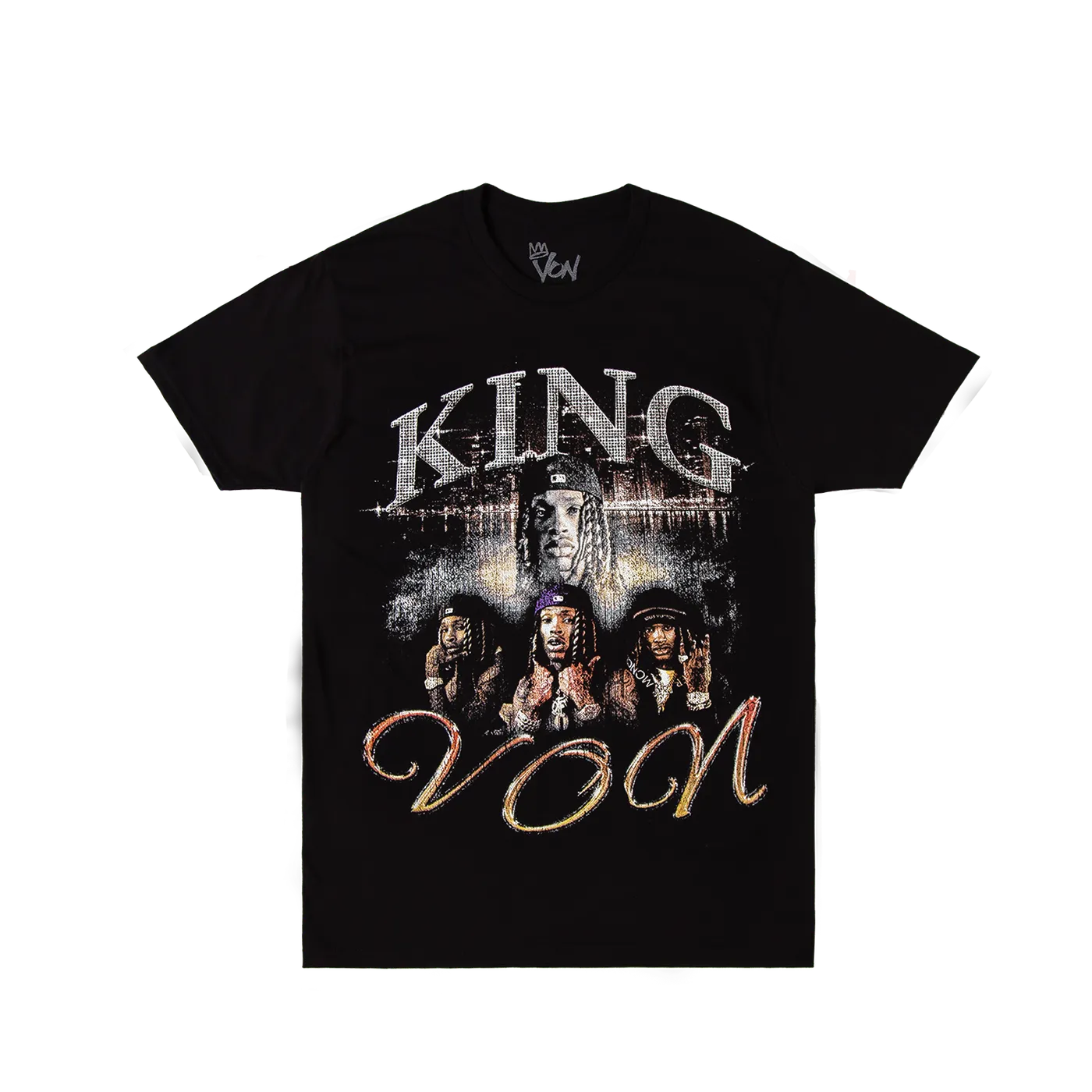 King Von VONS CITY TEE Black