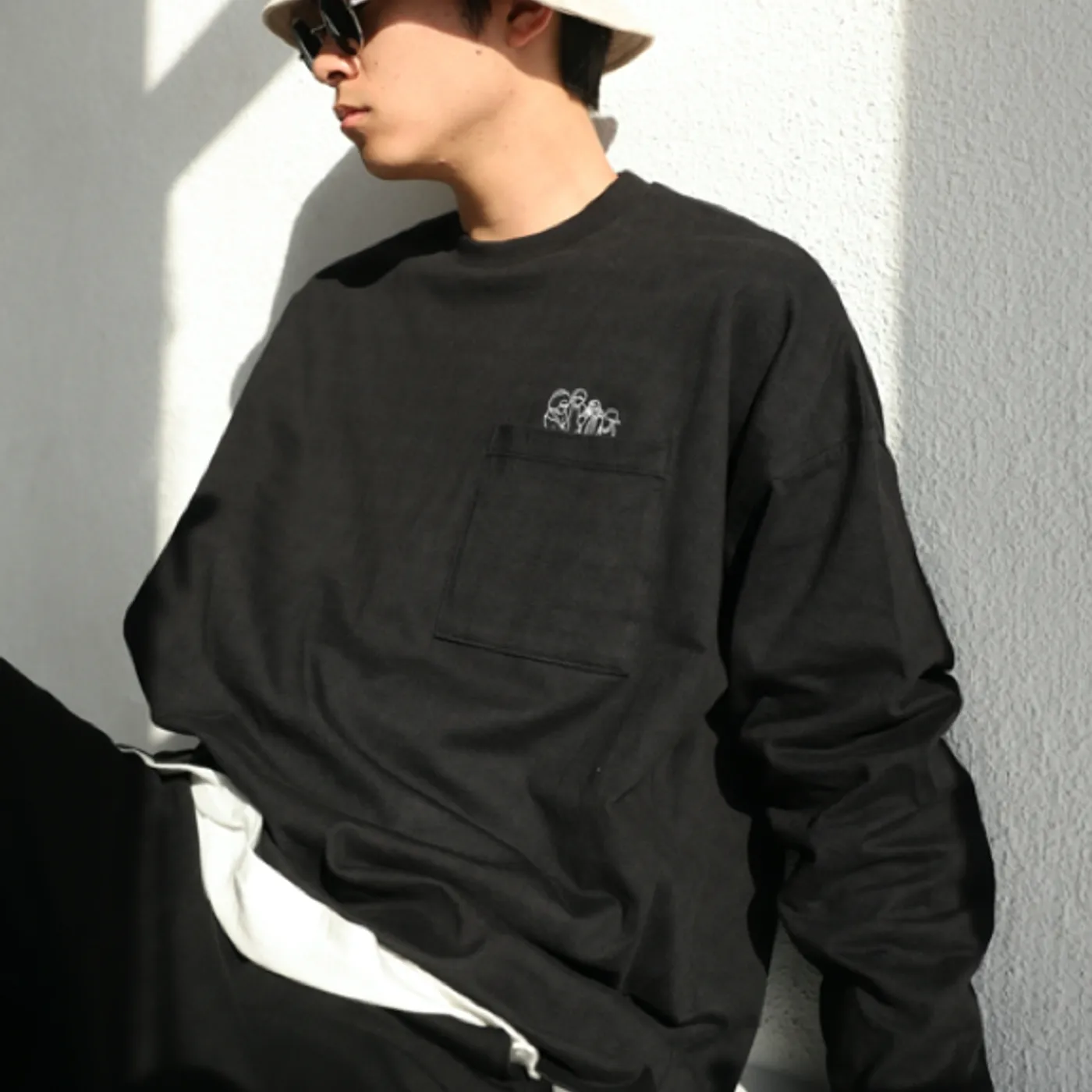 Neighbors Complain nbcp long sleeve t-shirt feat.antiqua (black)