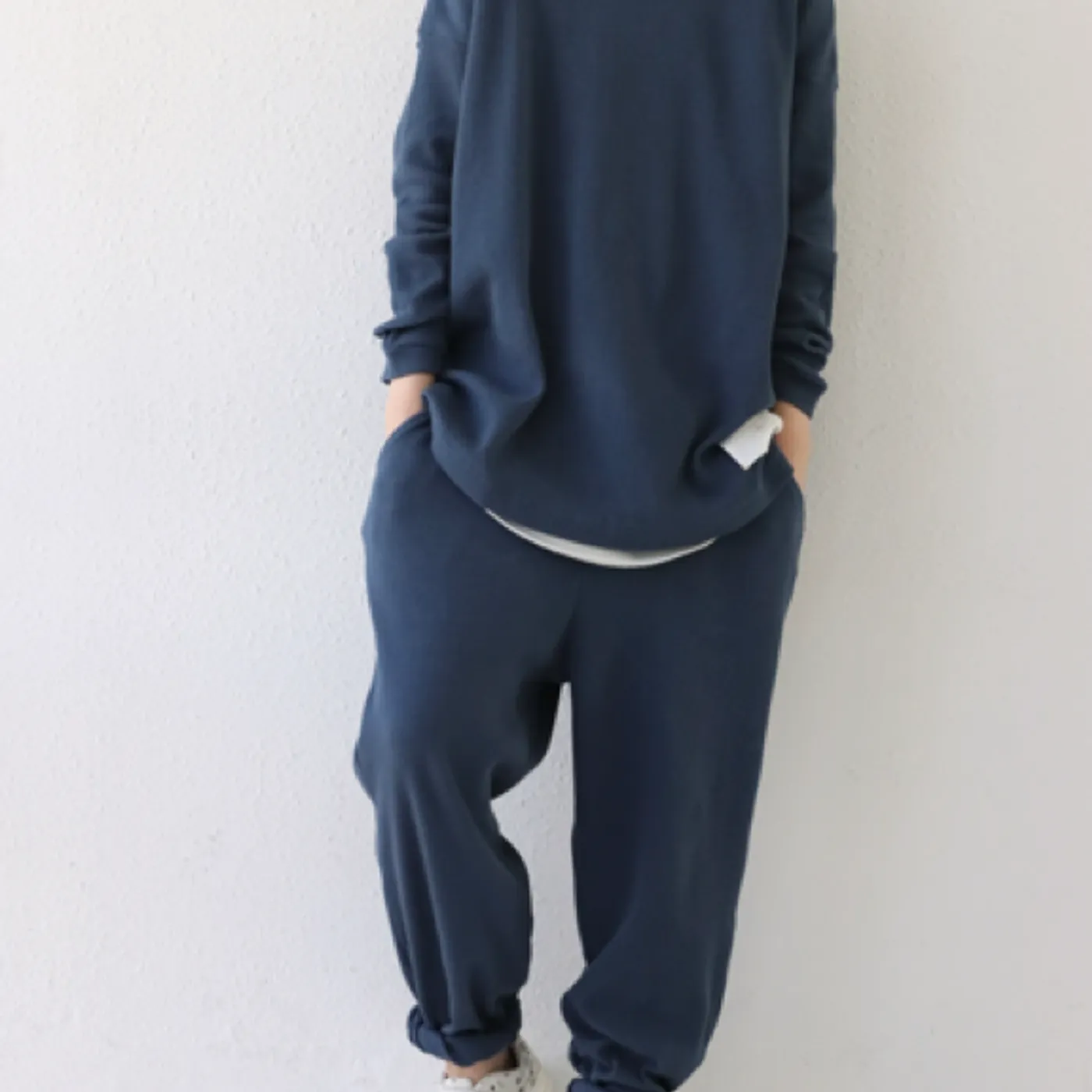 Neighbors Complain nbcp waffle roomwear feat.antiqua (ink blue)