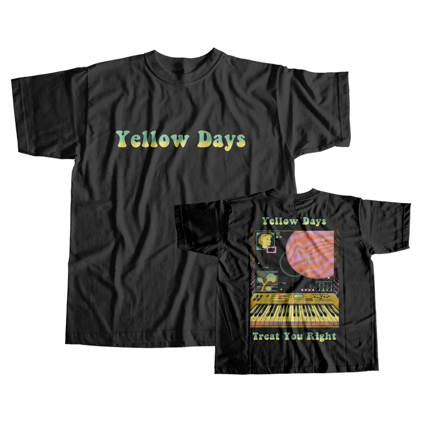 Yellow Days Treat You Right Tee w/ Liam Hopkins (Black)