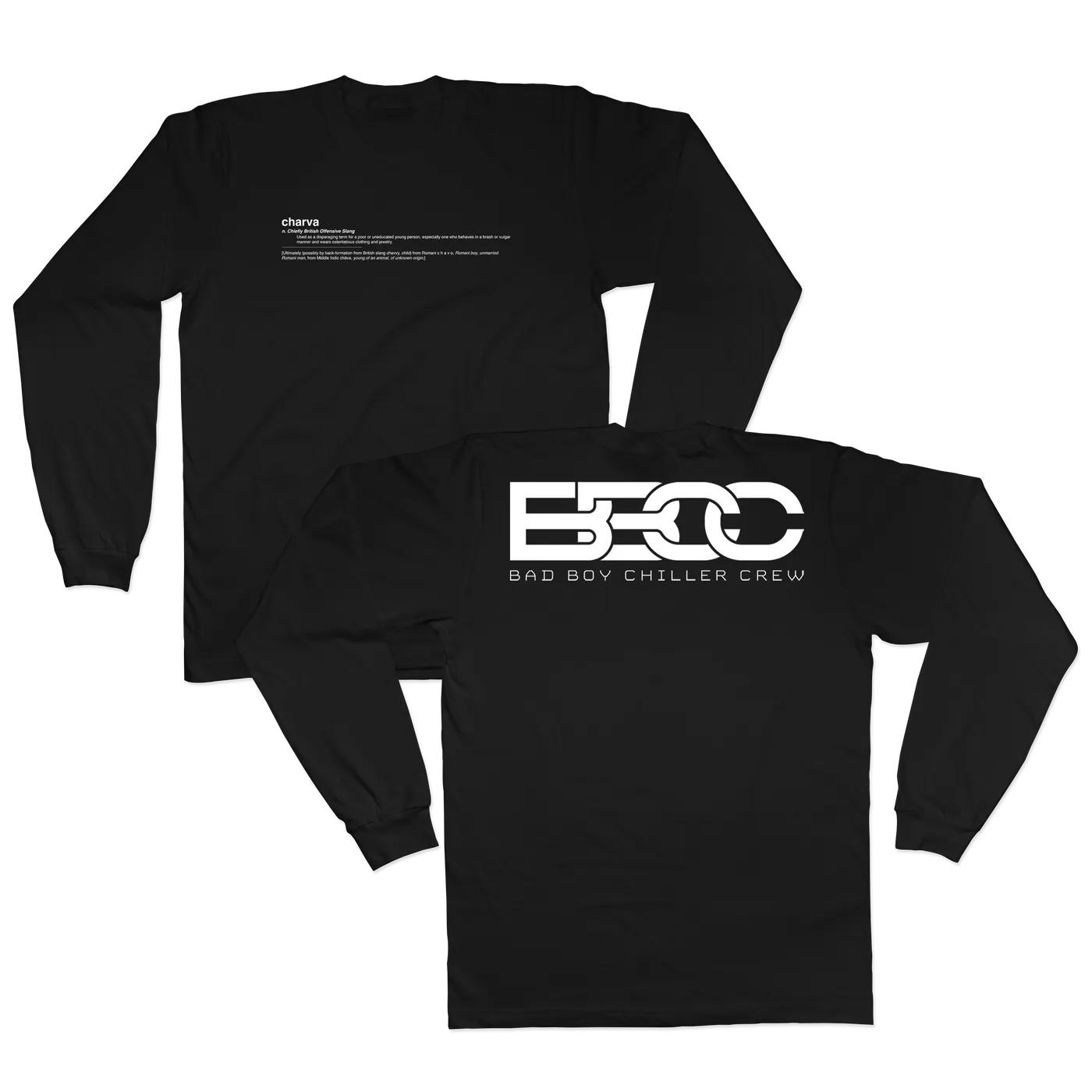 Bad Boy Chiller Crew BBCC Black Logo Longsleeve Tee