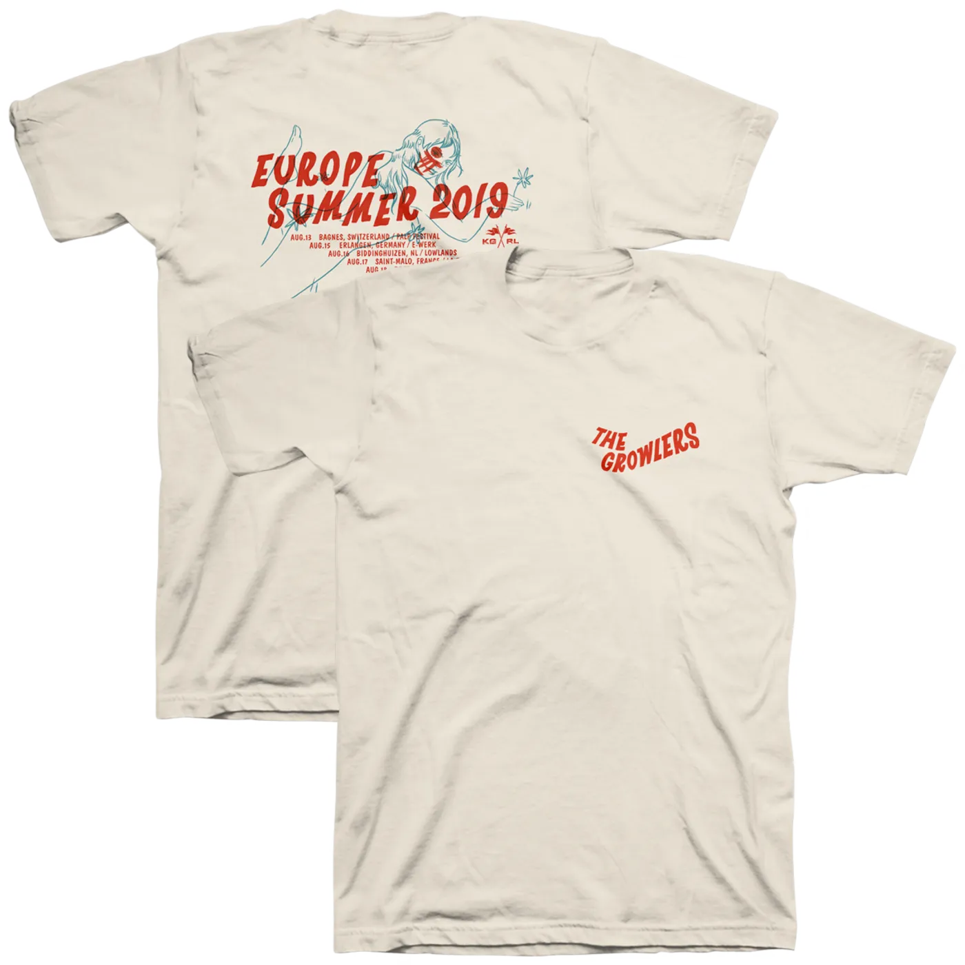 The Growlers Europe Summer 2019 Tour T-Shirt