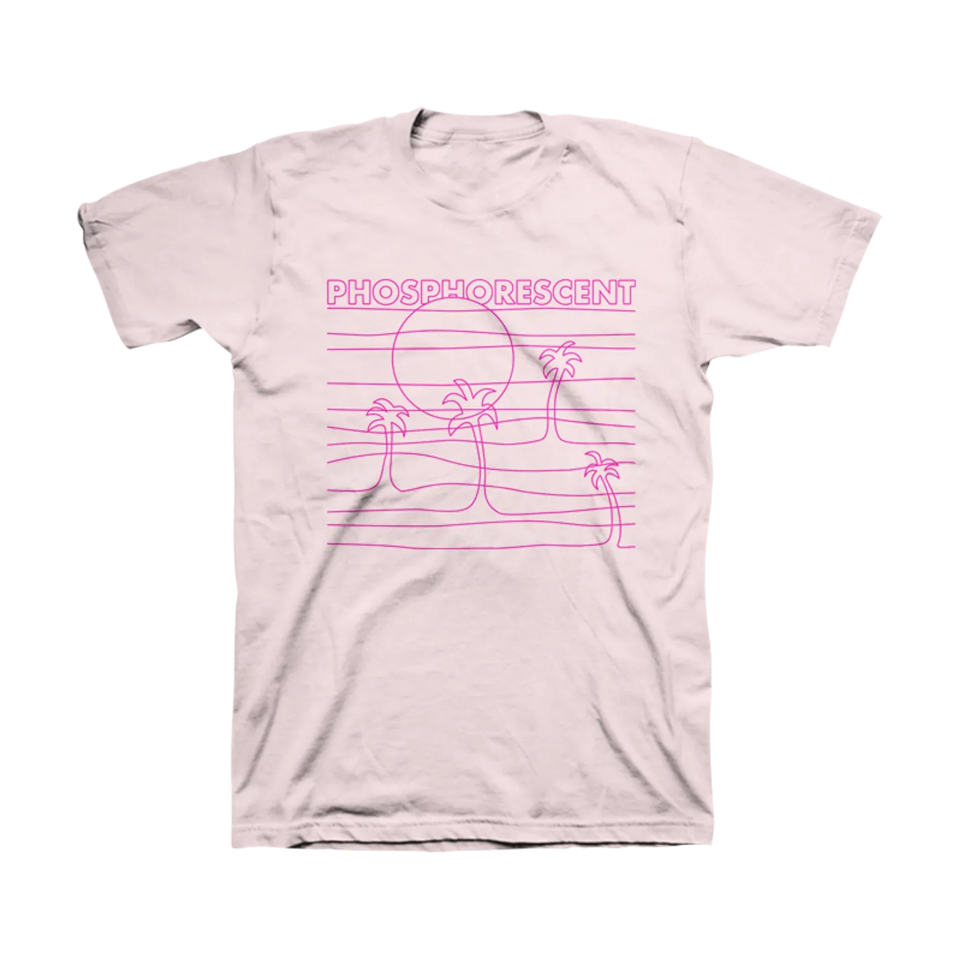 Phosphorescent Horizon Unisex Light Pink Tee