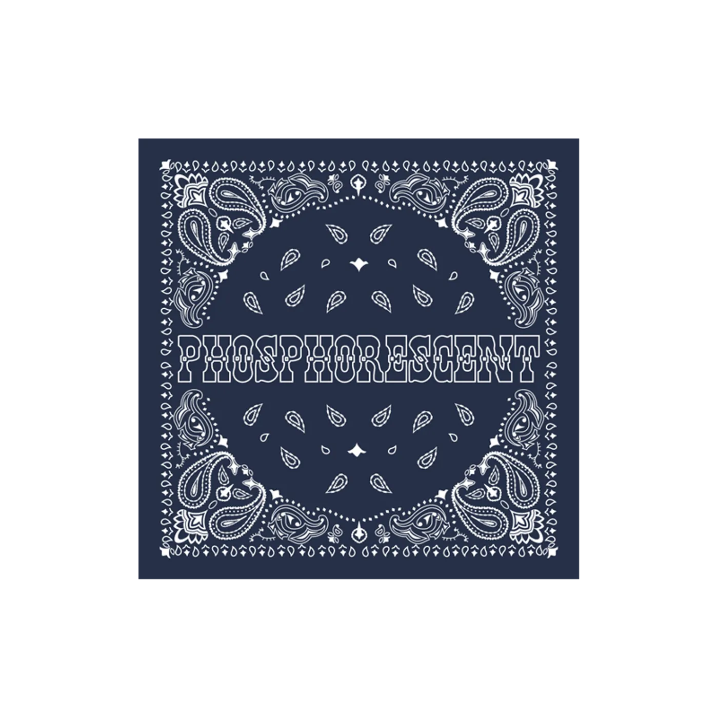 Phosphorescent Logo Bandana (Navy)
