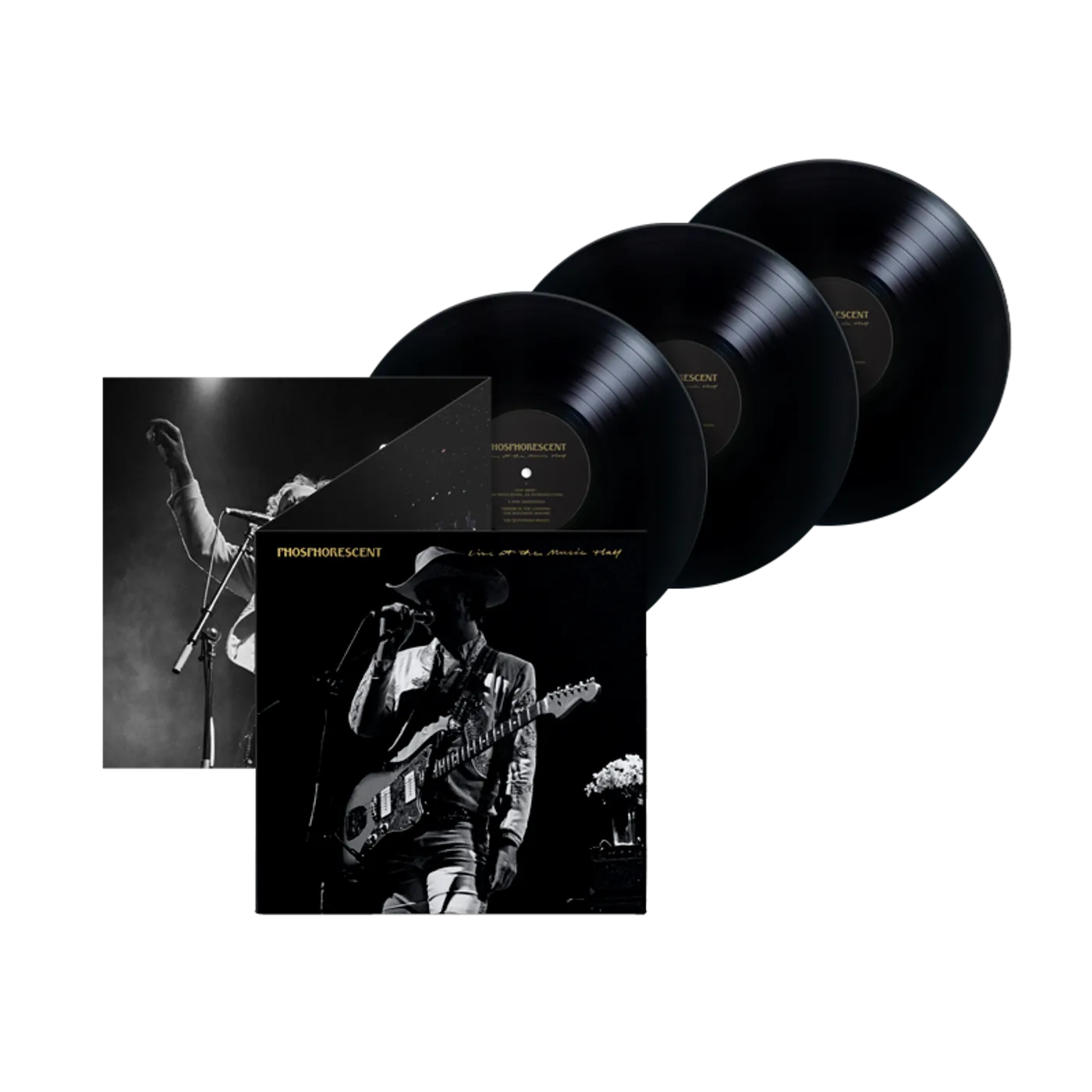 Phosphorescent Live at the Music Hall CD + Vinyl + Tee Bundle