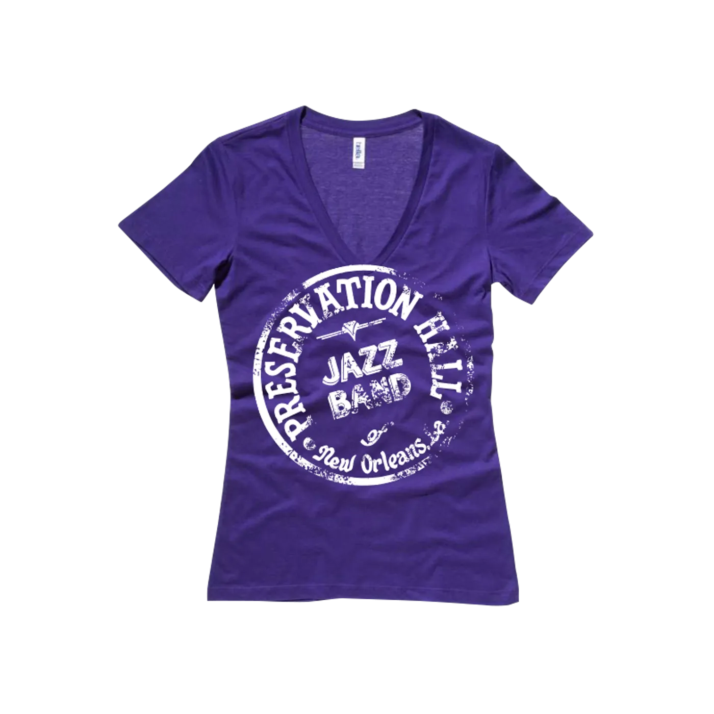 Preservation Hall Jazz Band Womens PHJB Drum Logo V-Neck