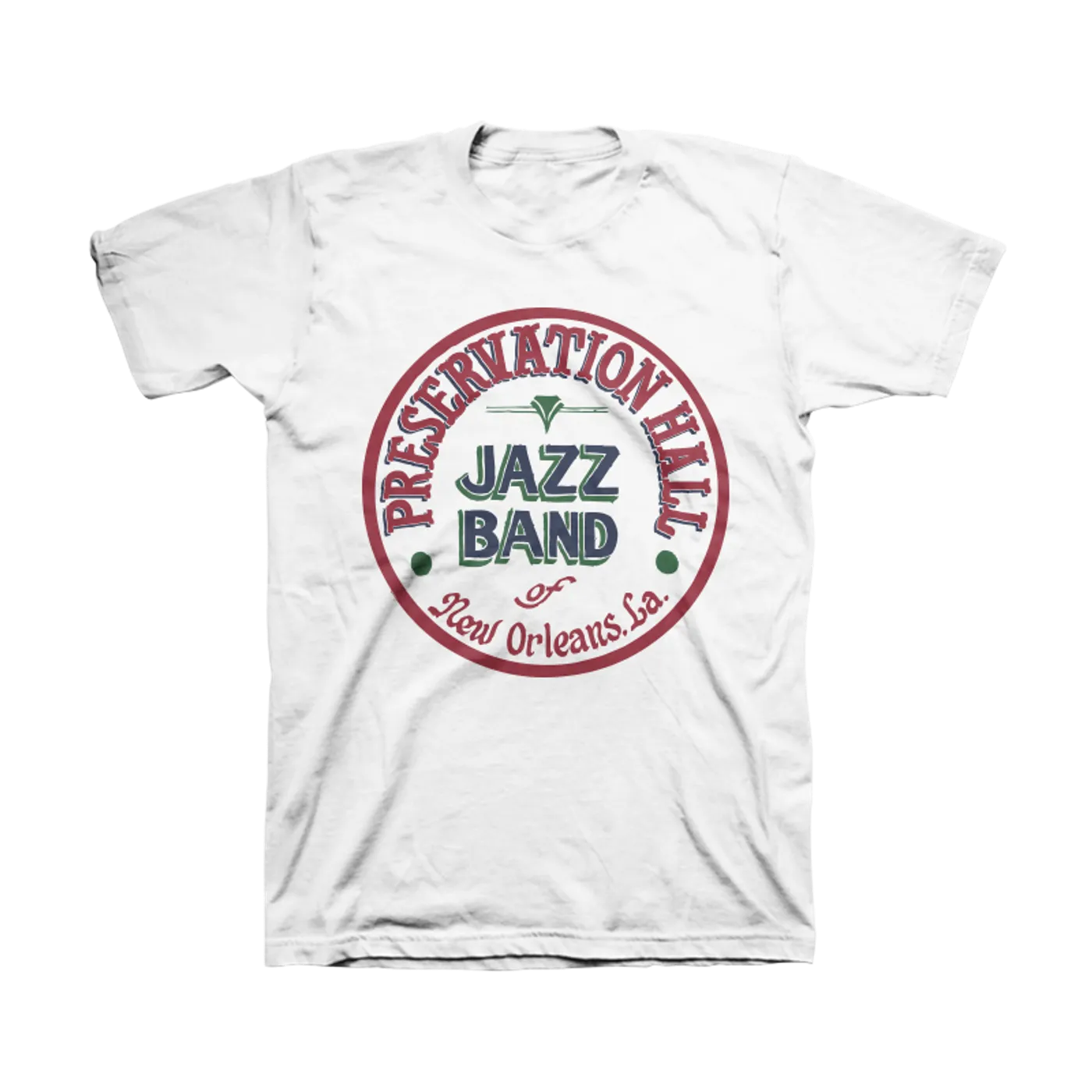 Preservation Hall Jazz Band Mens PHJB Drum Logo Tee (White)
