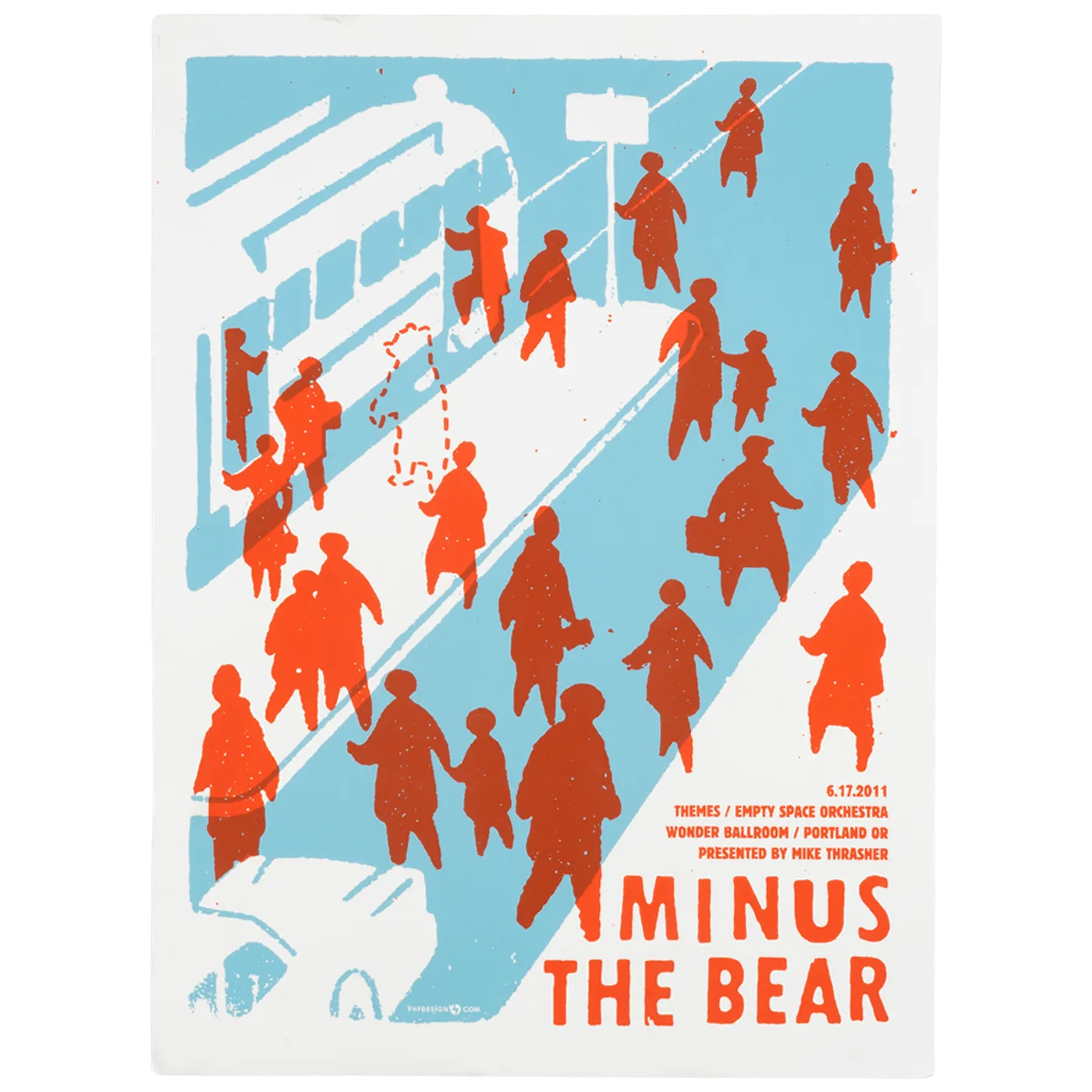 Minus the Bear Portland, OR - 06/17/11 Tour Poster
