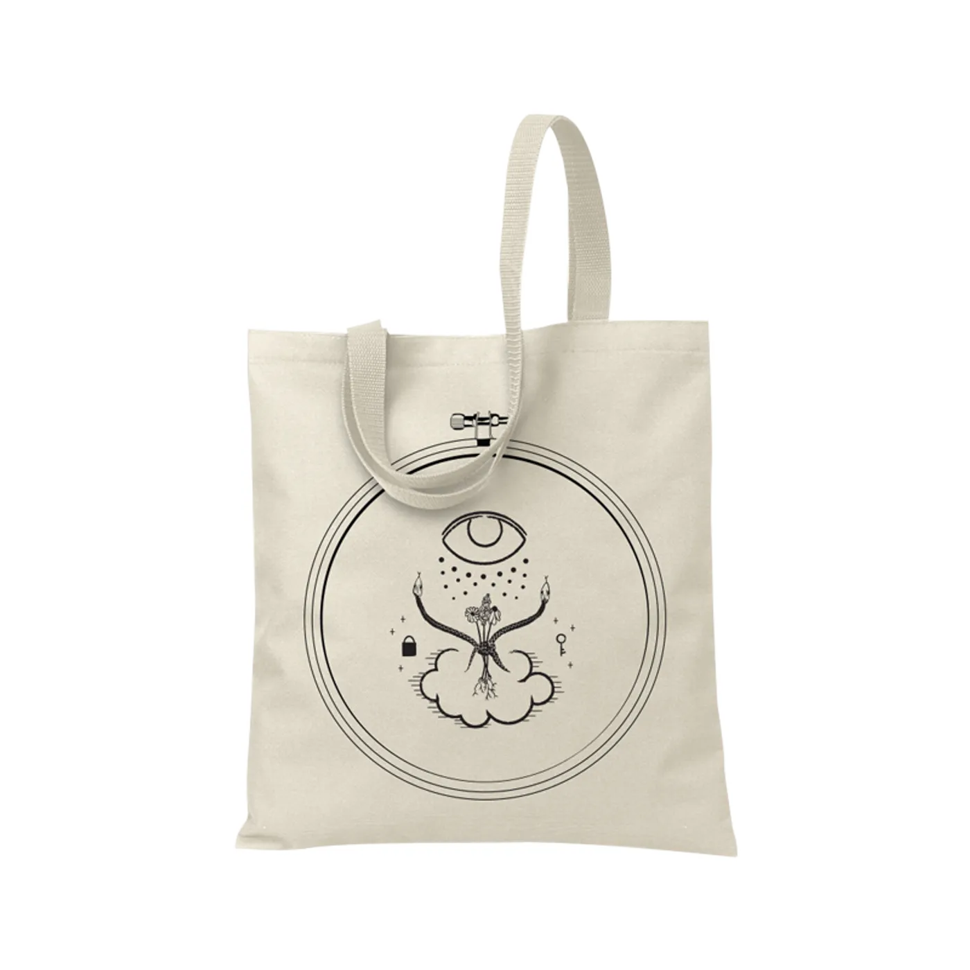 Into It. Over It. Cover Canvas Tote