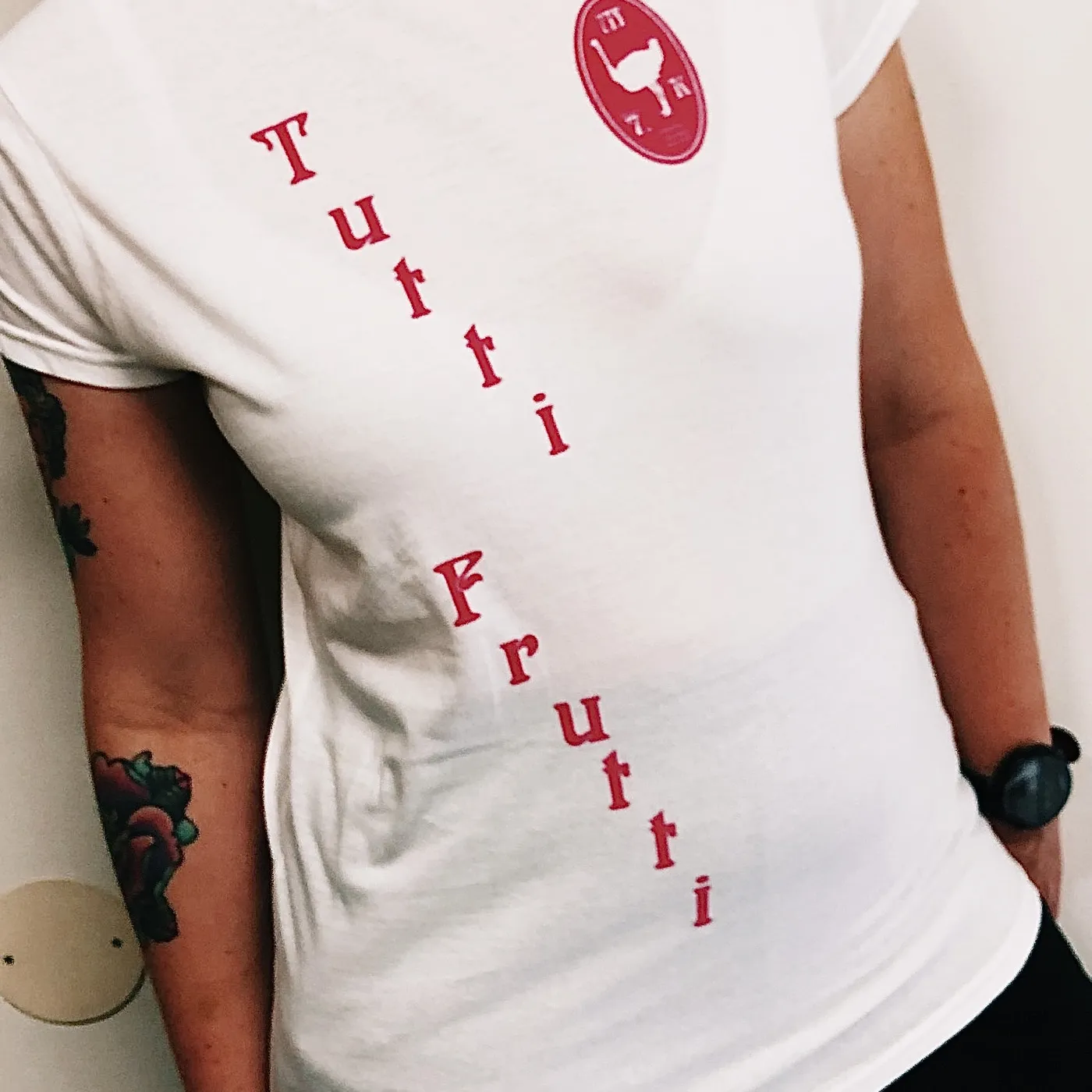 Markus Krunegård Tutti Frutti/Emblem Women's T-shirt White/Pink