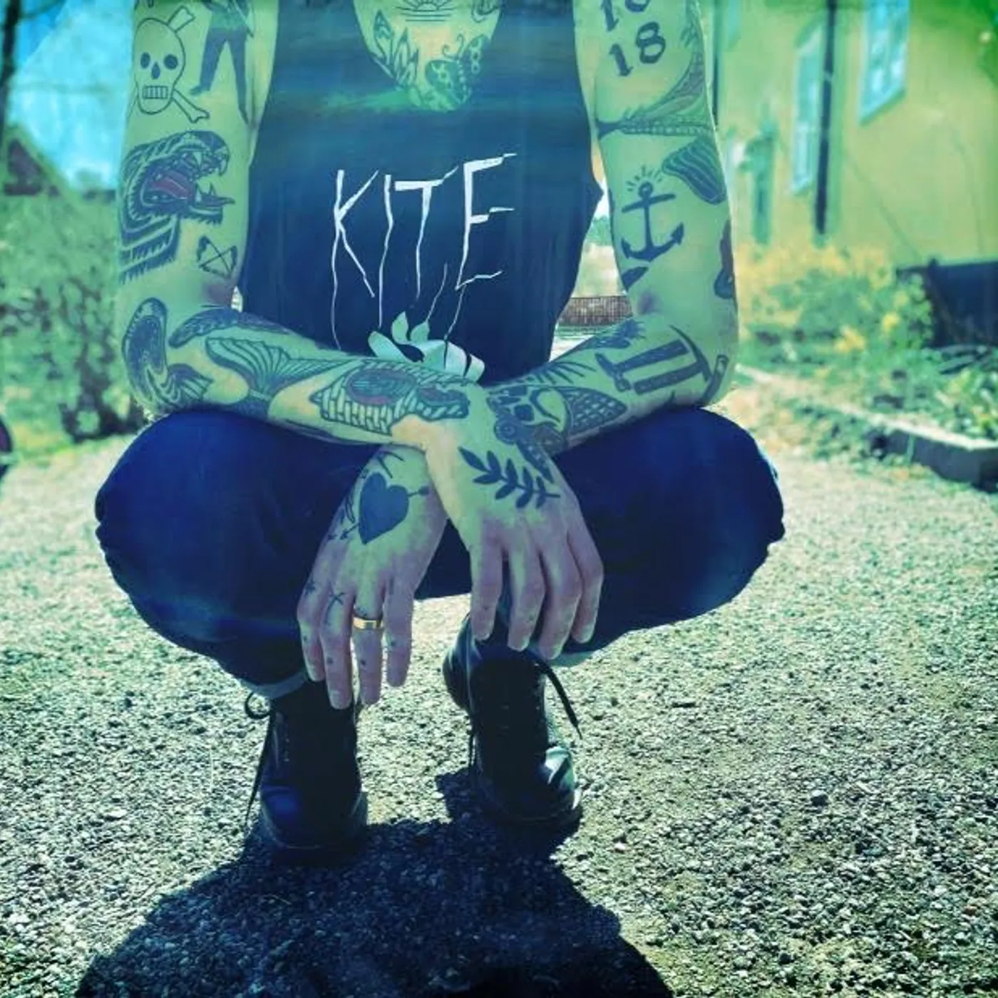 Kite Tank top White hand