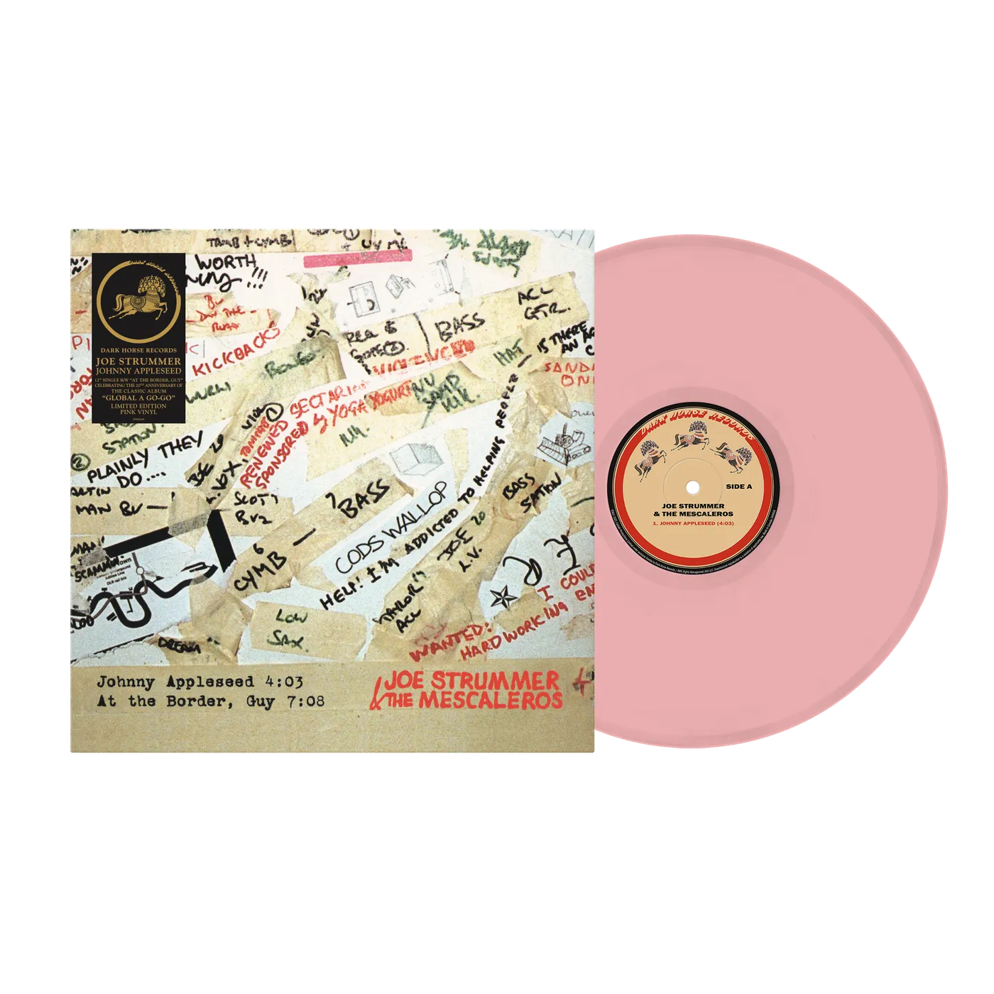 Joe Strummer Limited Edition - Johnny Appleseed - Pink Vinyl 12" Single
