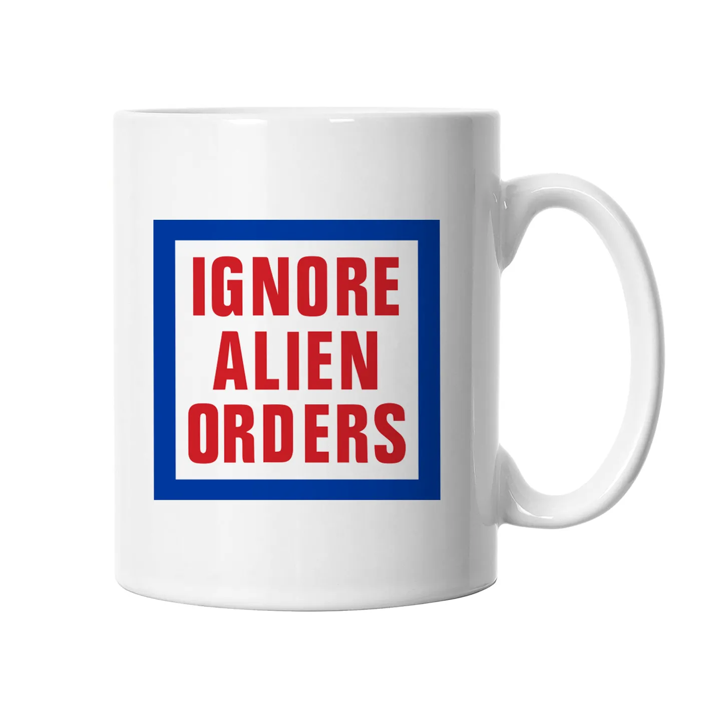 Joe Strummer Ignore Alien Orders Mug