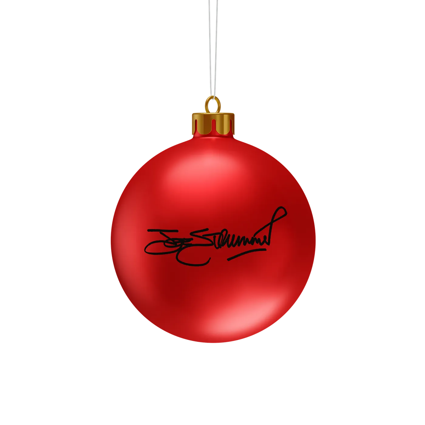 Joe Strummer Without People, You're Nothing Red Holiday Ornament