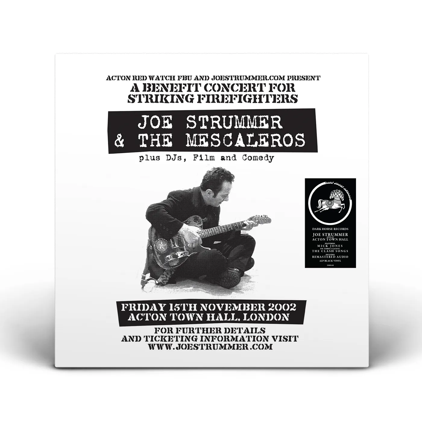 Joe Strummer Live At Acton Town Hall - Black Vinyl 2LP