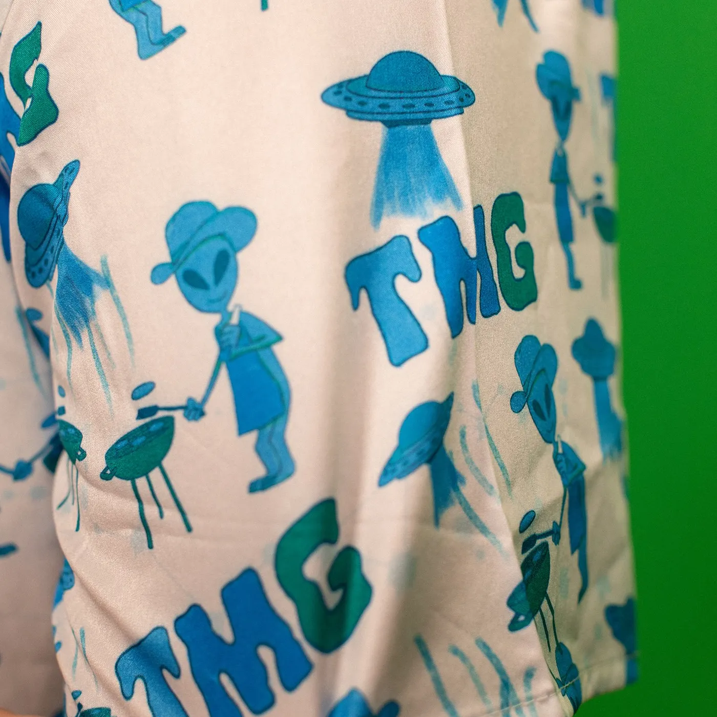 Tiny Meat Gang TMG Hawaiian White Shirt