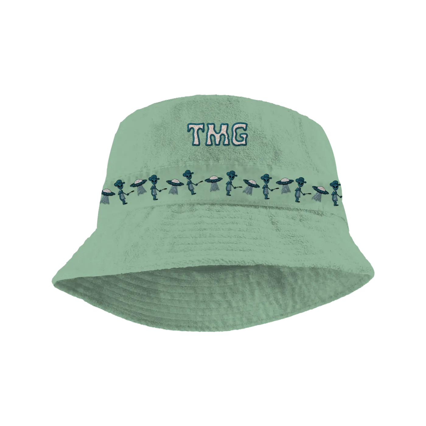 Tiny Meat Gang TMG French Terry Teal Bucket Hat