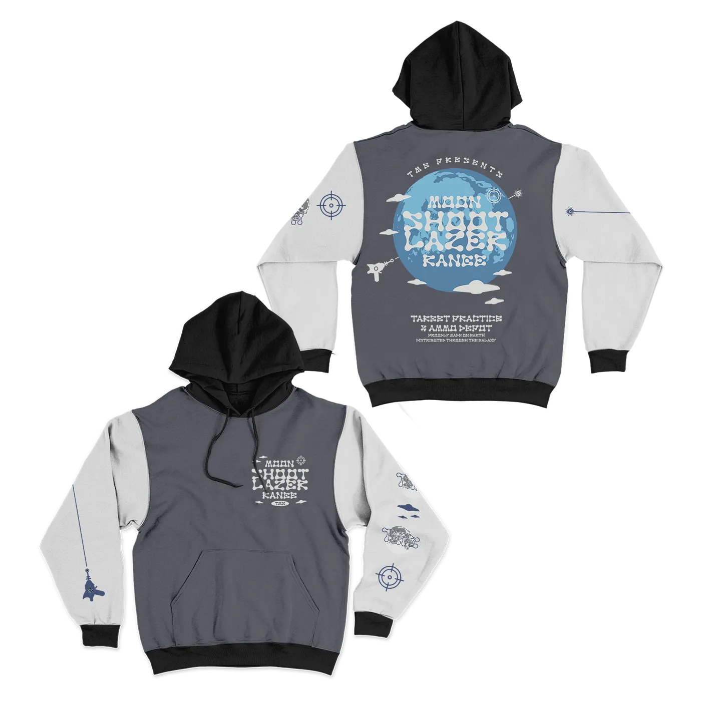 Tiny Meat Gang Moon Shoot Lazer Range Color Block Hoodie