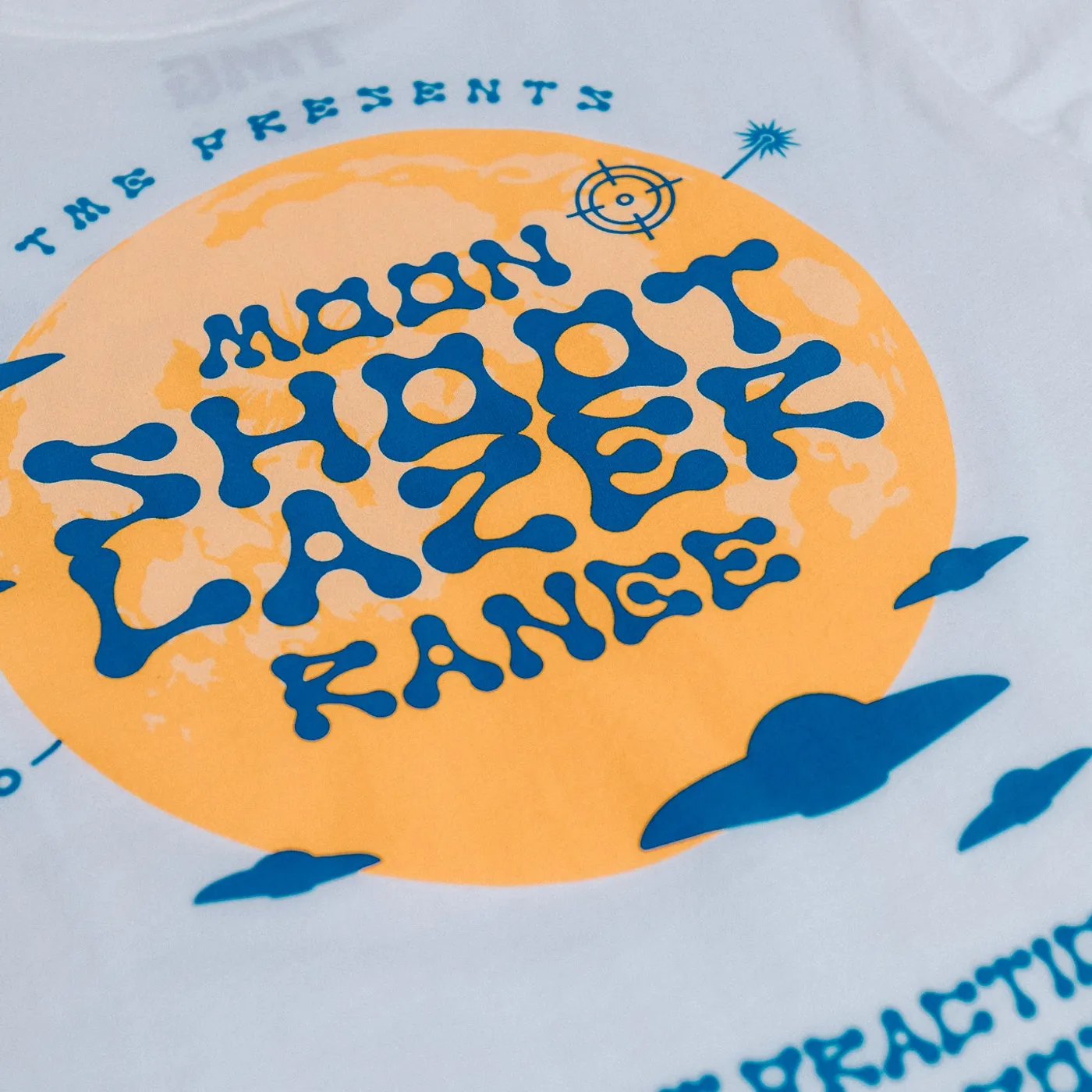 Tiny Meat Gang Moon Shoot Lazer Range White T-Shirt