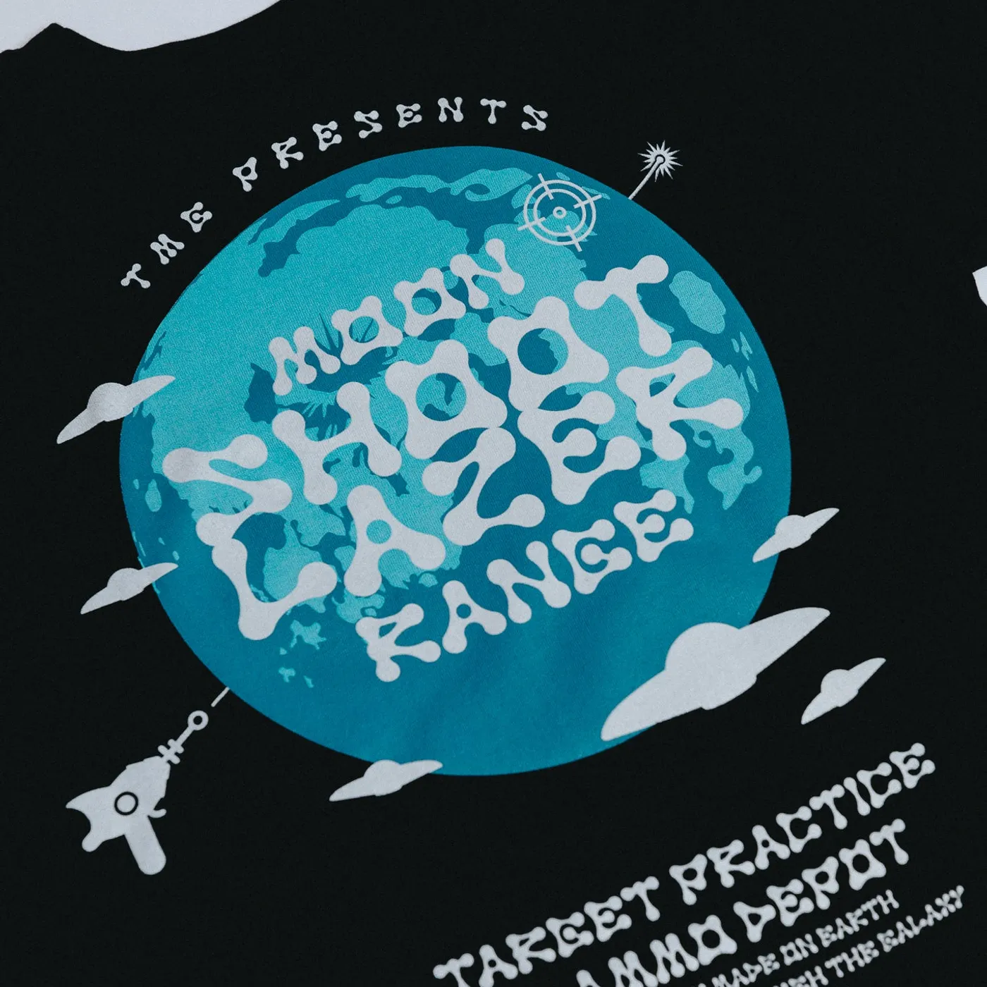 Tiny Meat Gang Moon Shoot Lazer Range Black T-Shirt