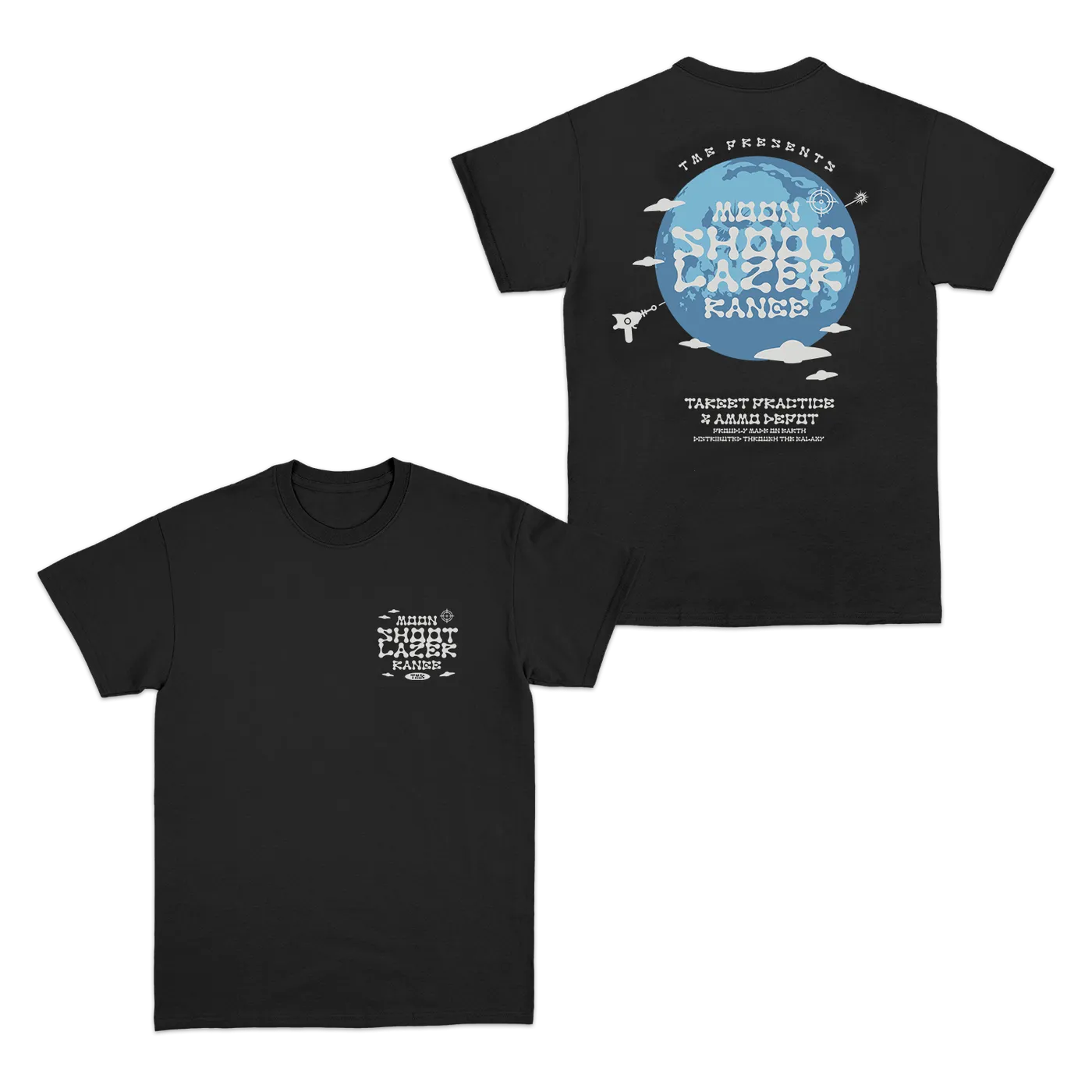 Tiny Meat Gang Moon Shoot Lazer Range Black T-Shirt