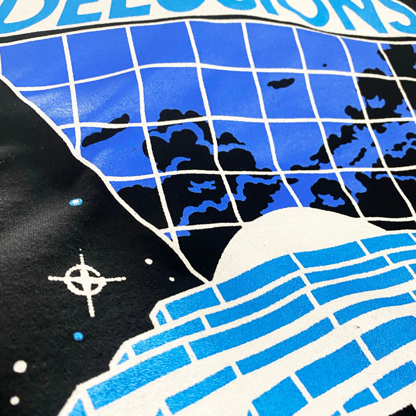Tiny Meat Gang Delusions Expansion Black Hoodie (Blue Print)