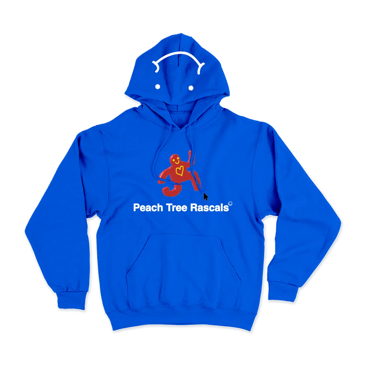 Peach Tree Rascals Running Man Blue Hoodie