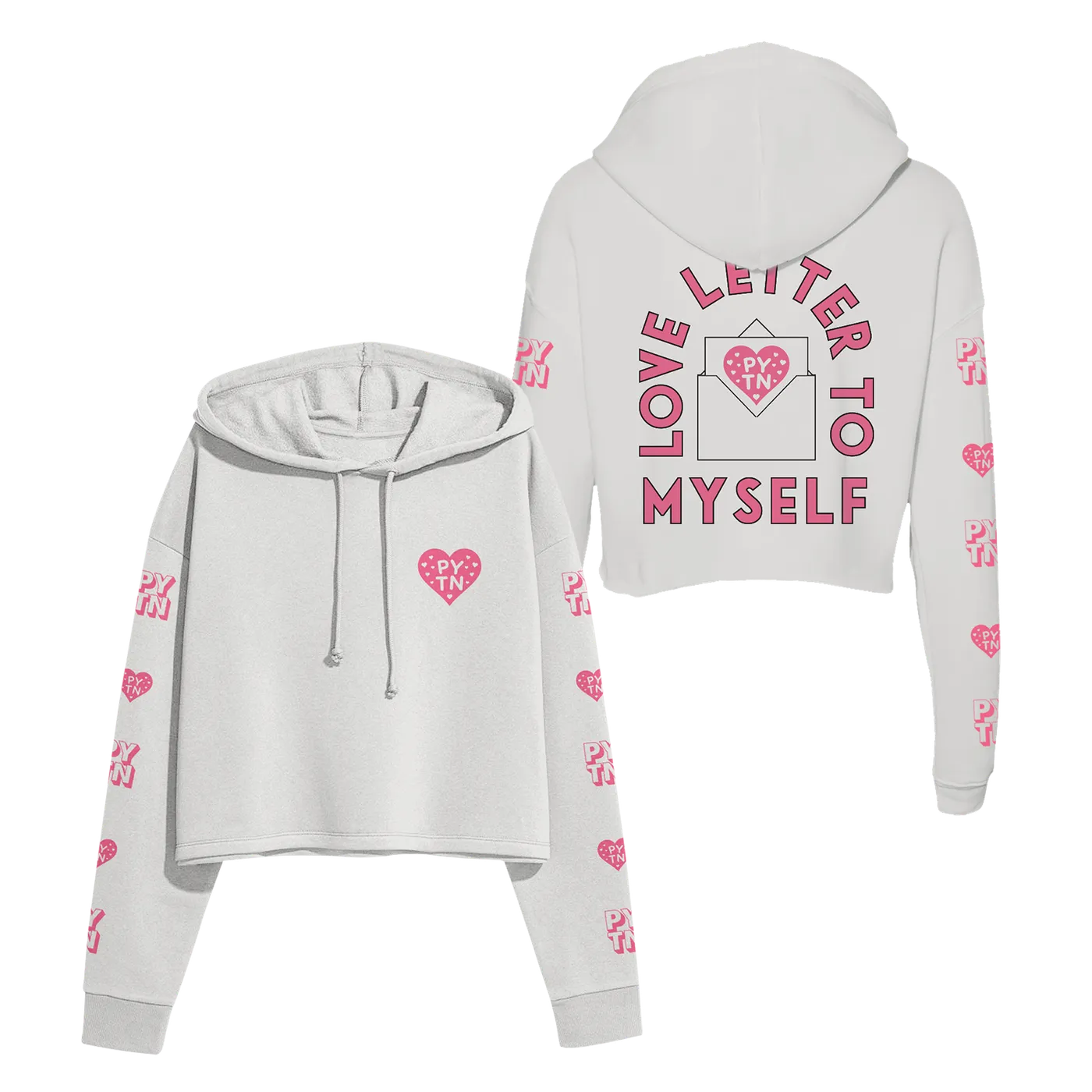 payton Love Letter To Myself Crop Hoodie