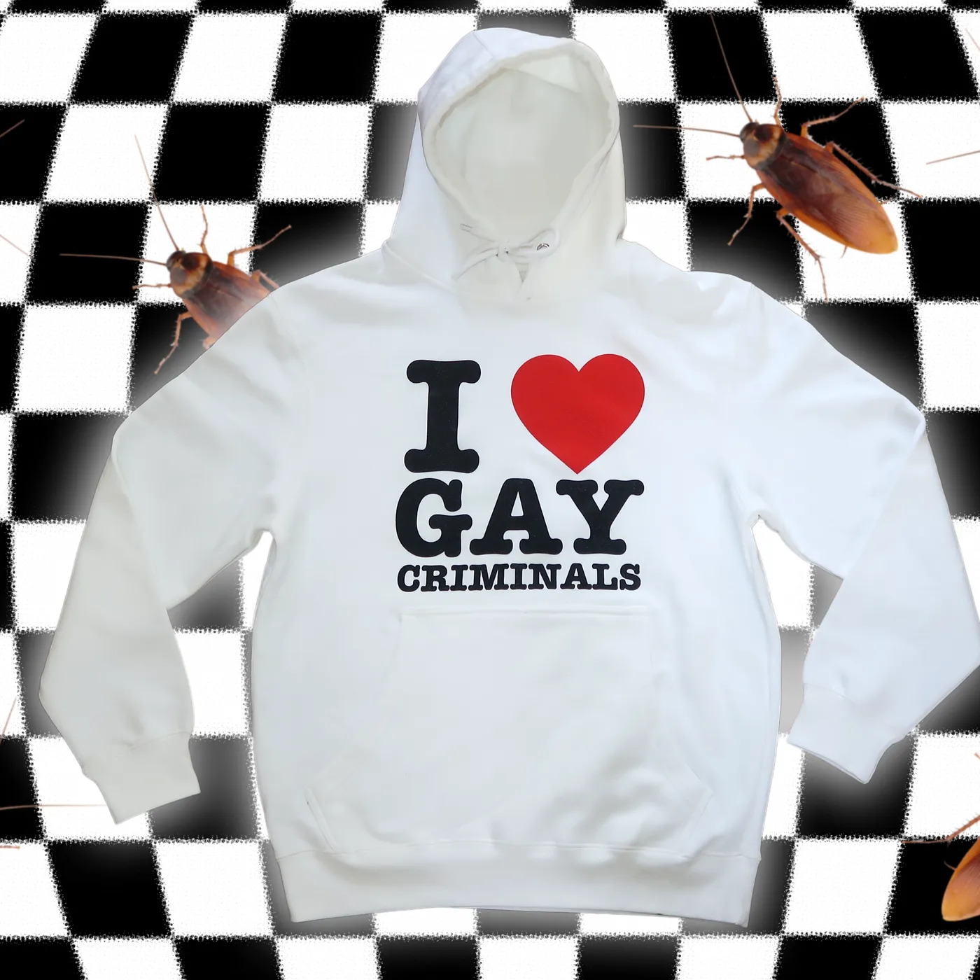 Miles McKenna I <3 Gay Criminals White Hoodie