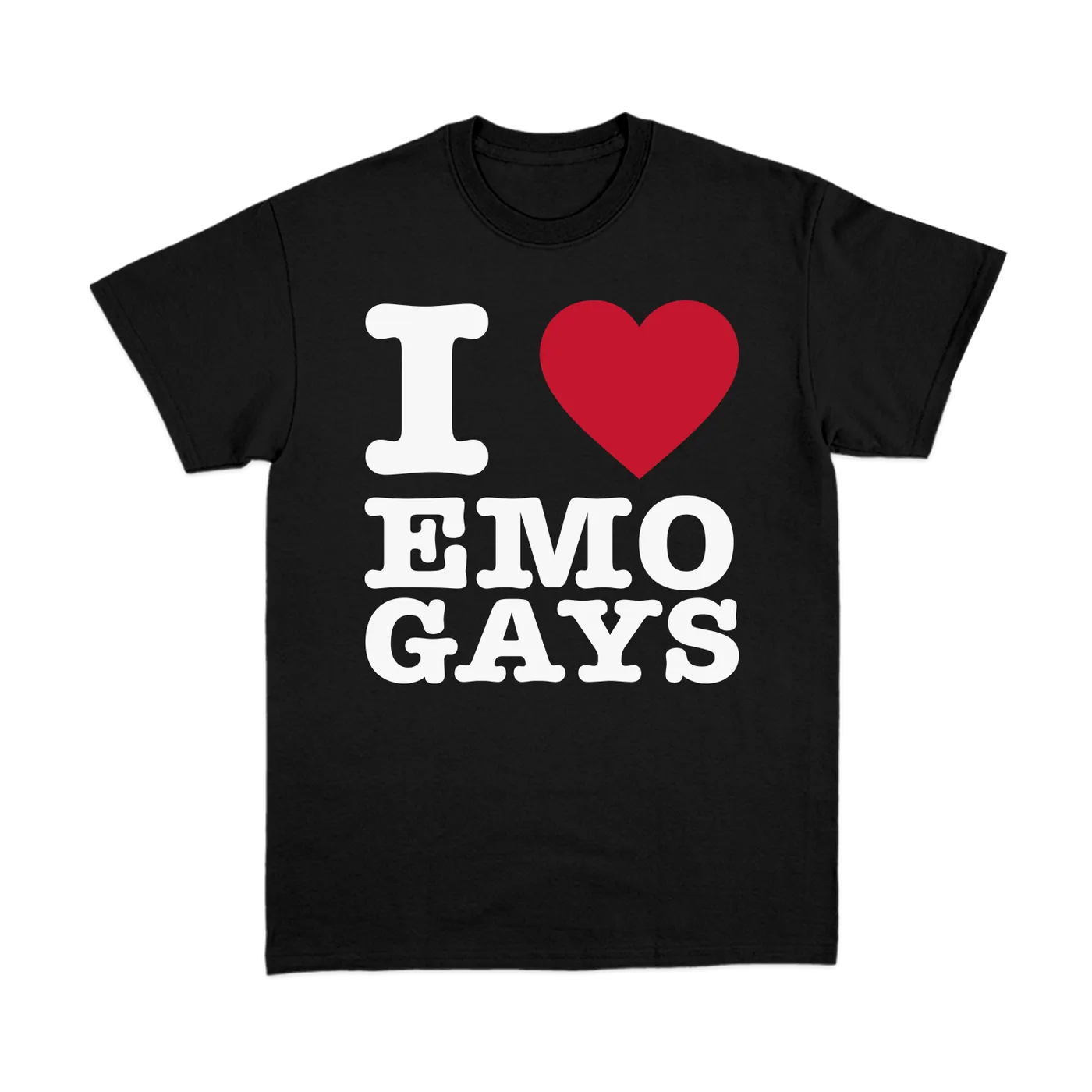 Miles McKenna I <3 Emo Gays Black T-Shirt