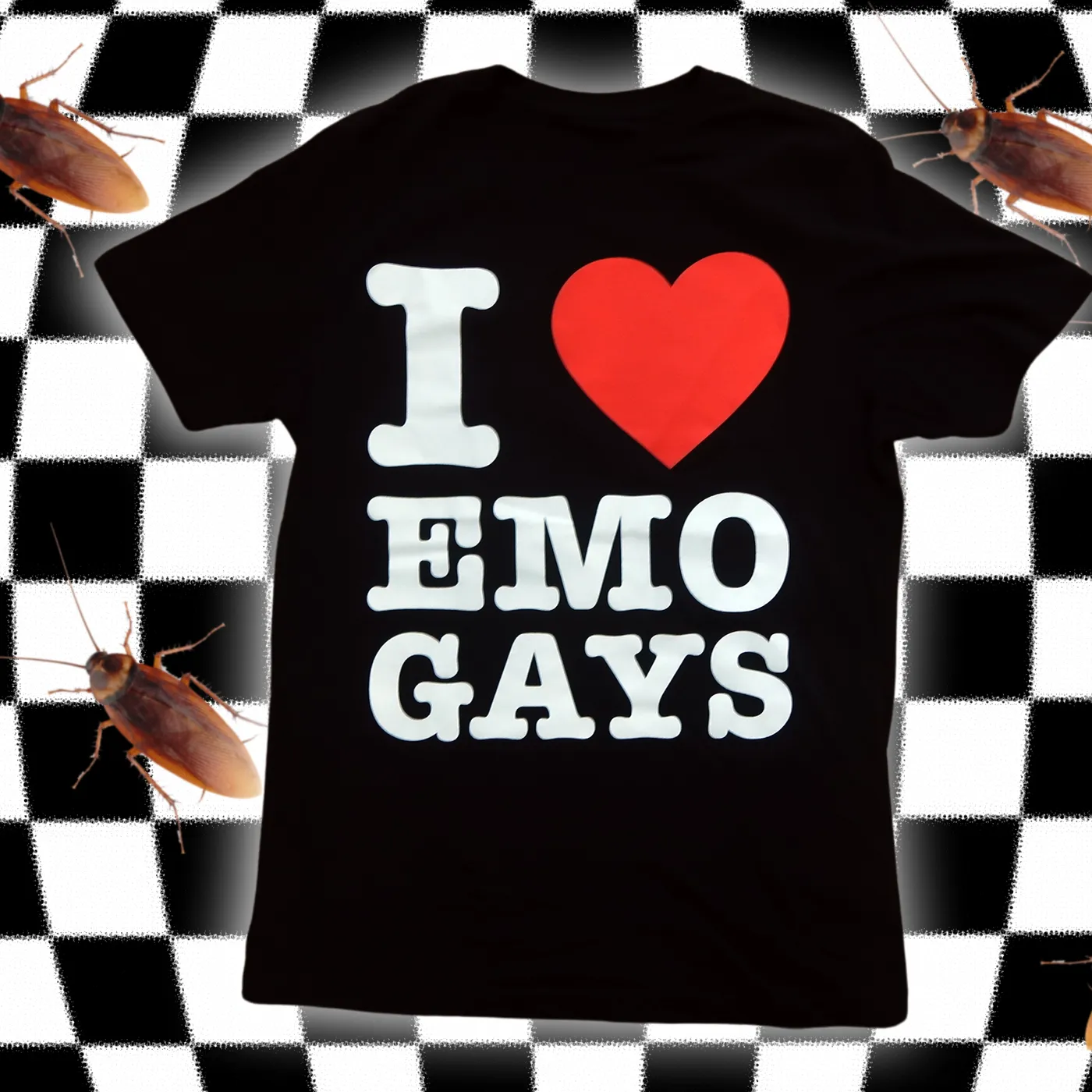 Miles McKenna I <3 Emo Gays Black T-Shirt