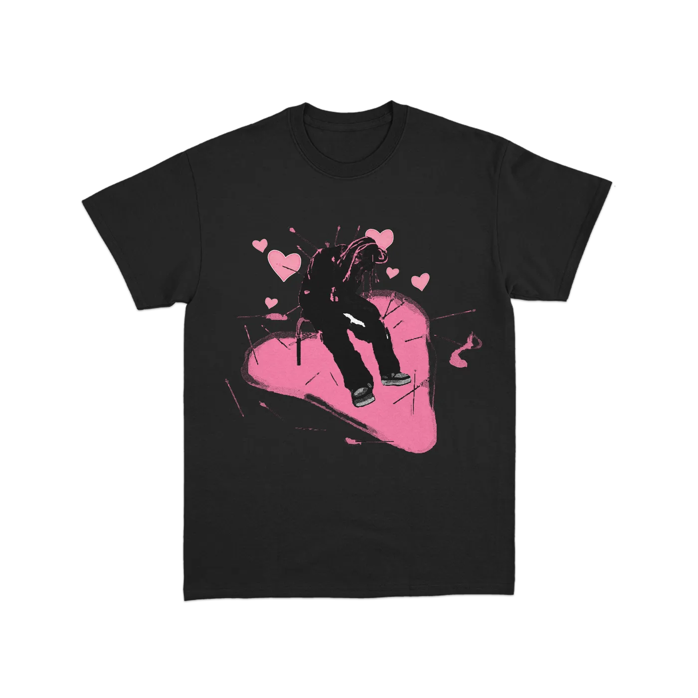Dro Kenji Hearts Black Tee