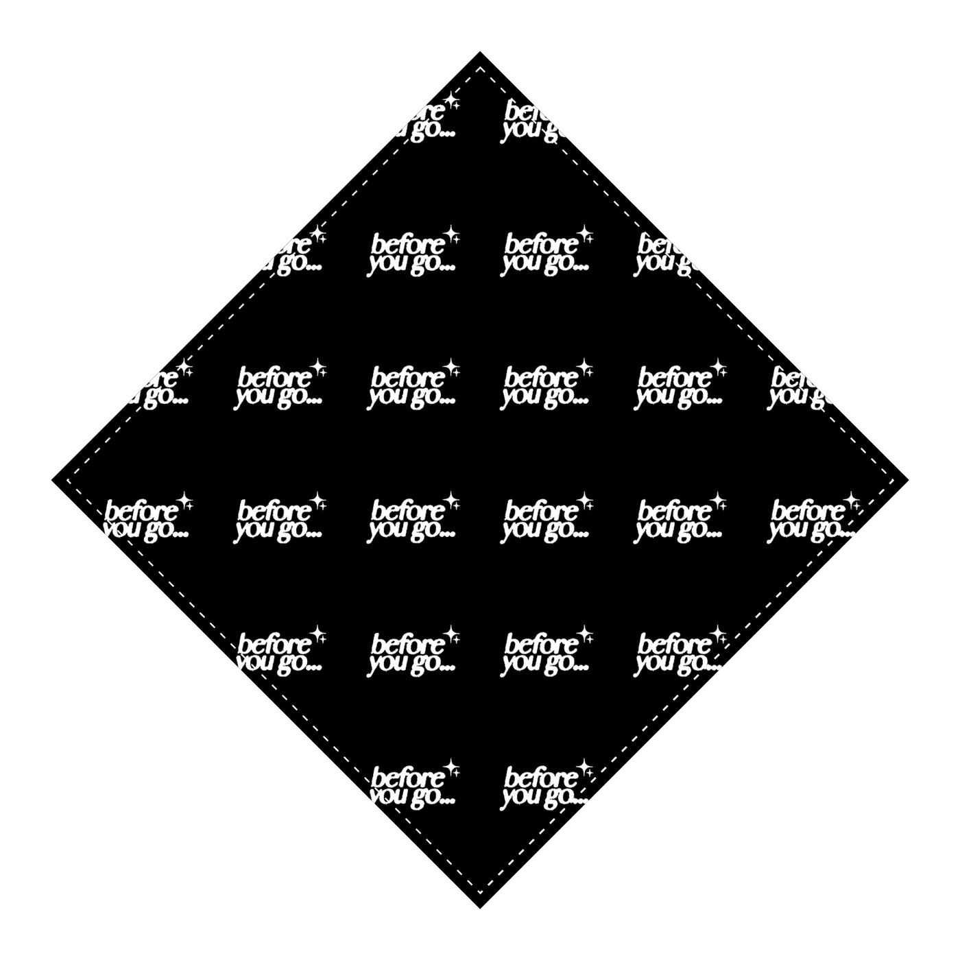 Blxst Before You Go Black Bandana