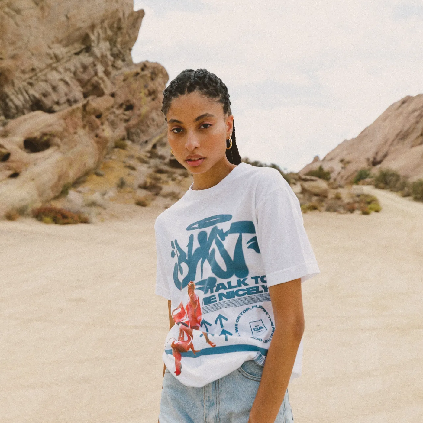 Blxst Talk To Me Nicely White T-Shirt