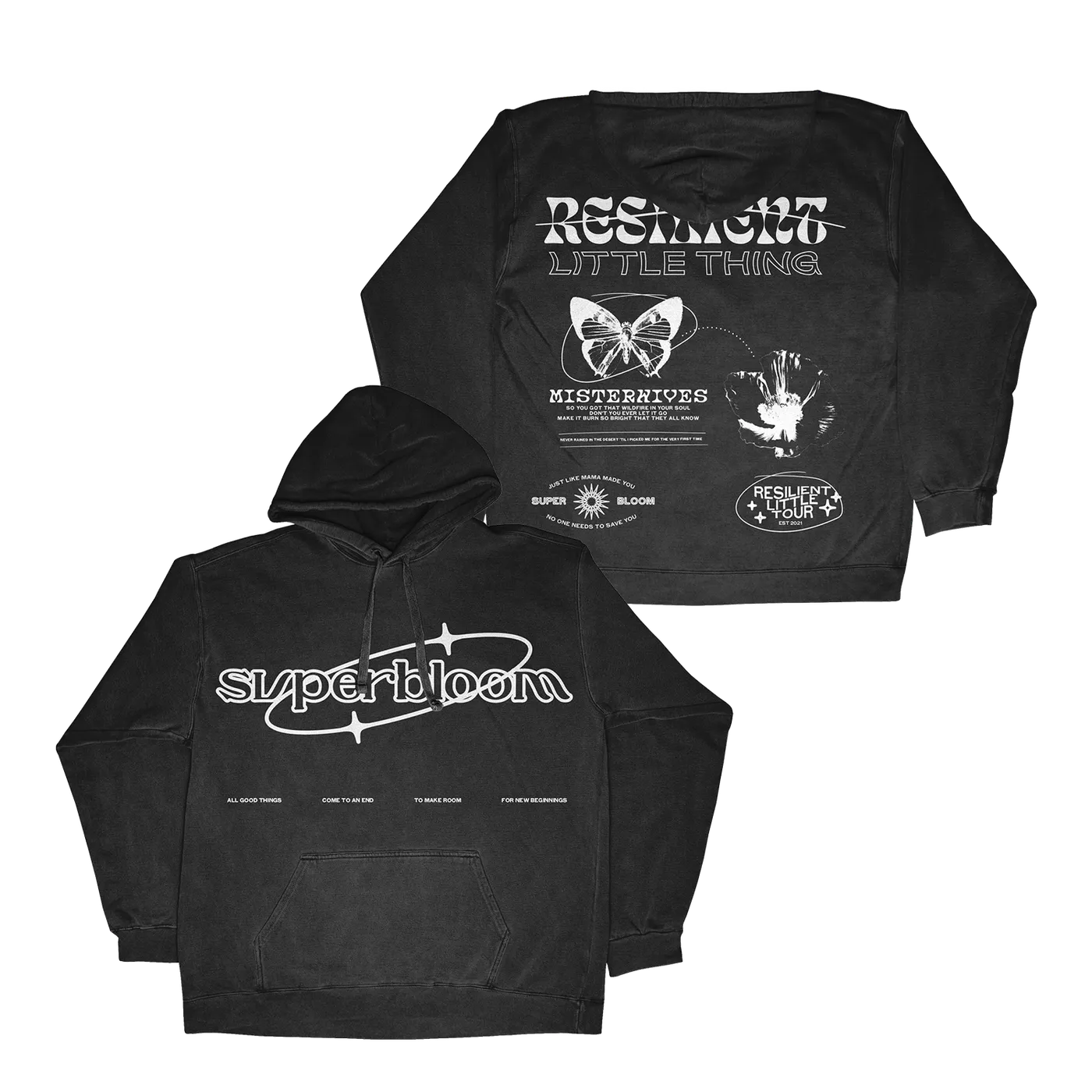 MisterWives Superbloom Black Hoodie