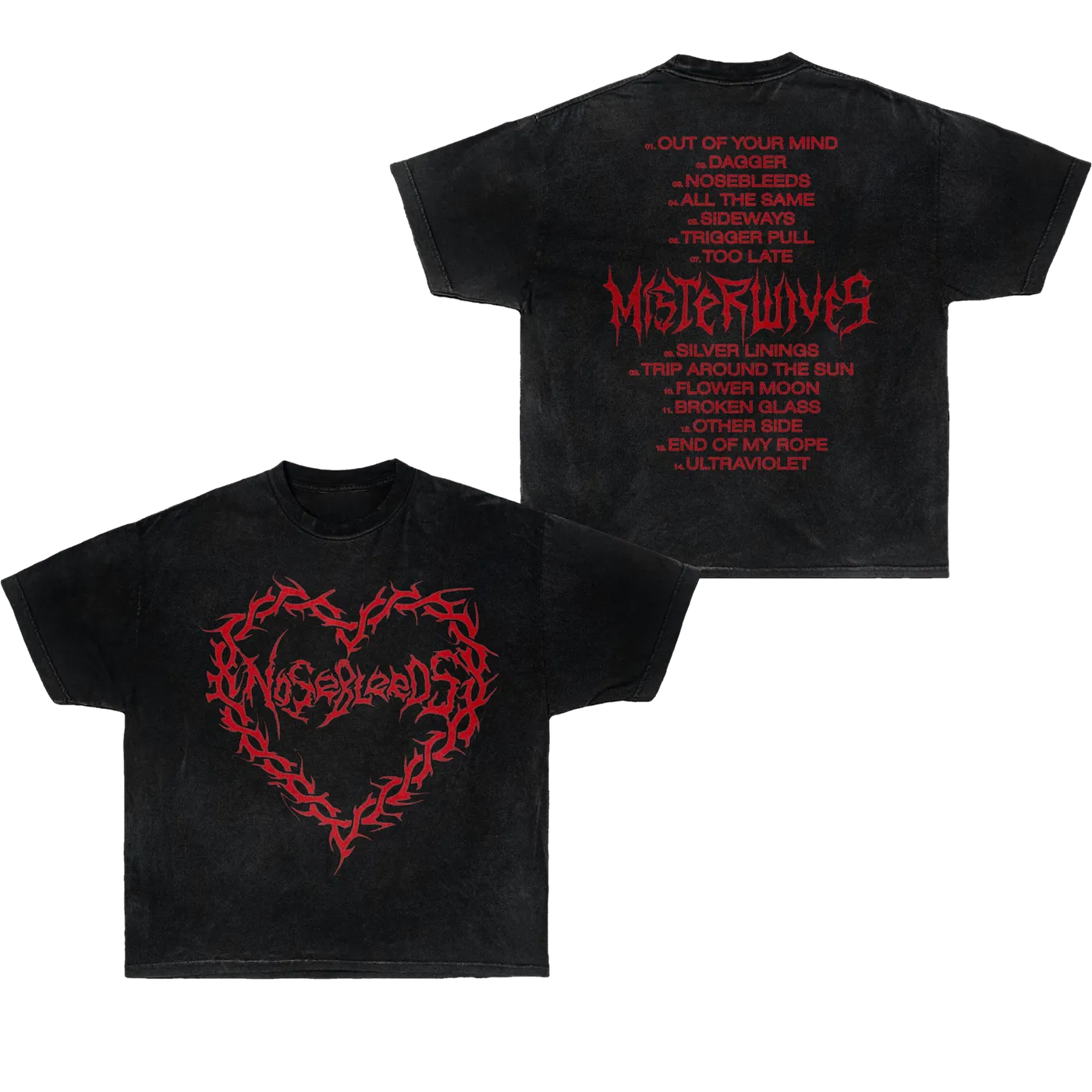 MisterWives Nosebleeds Black Tee