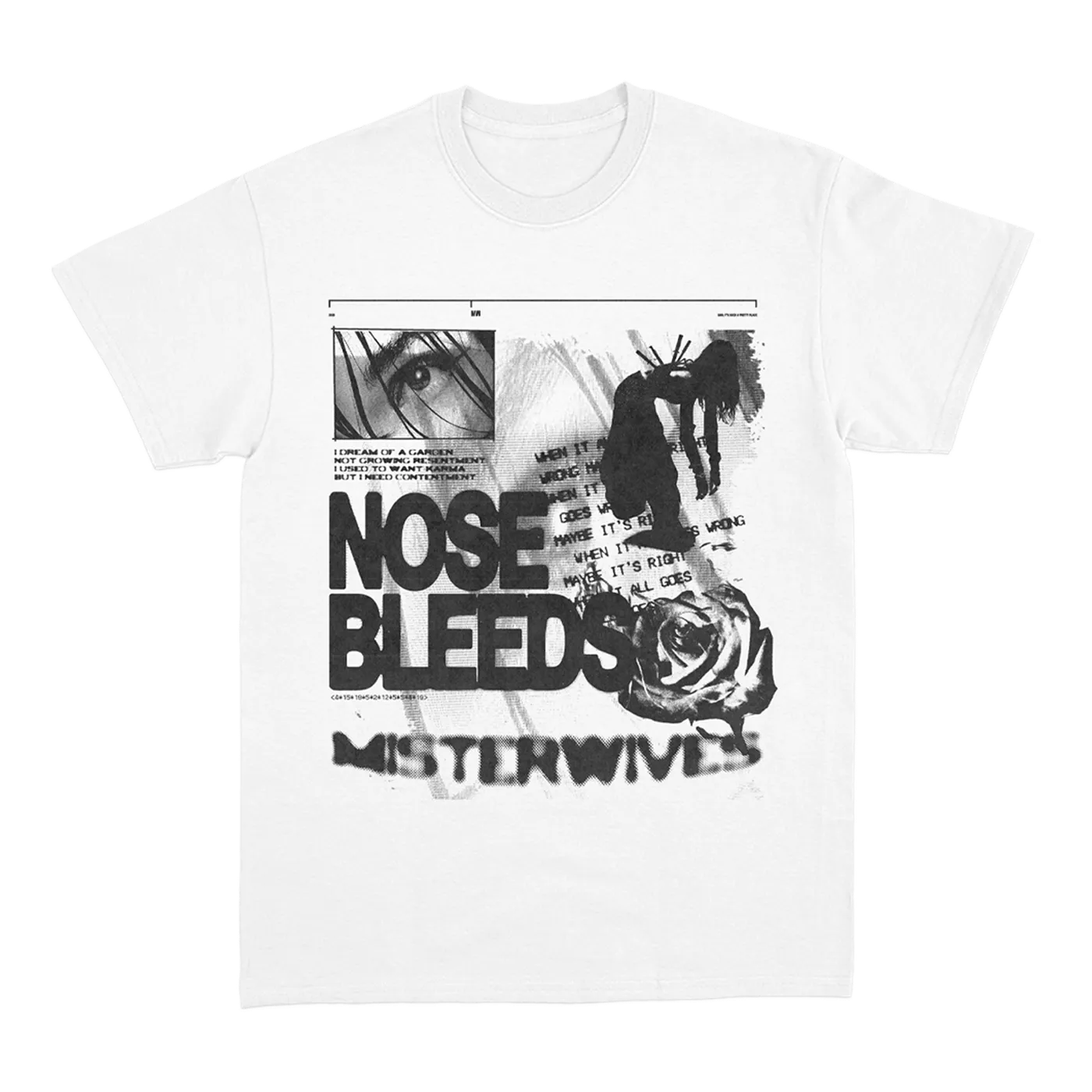MisterWives Nosebleeds White Tee