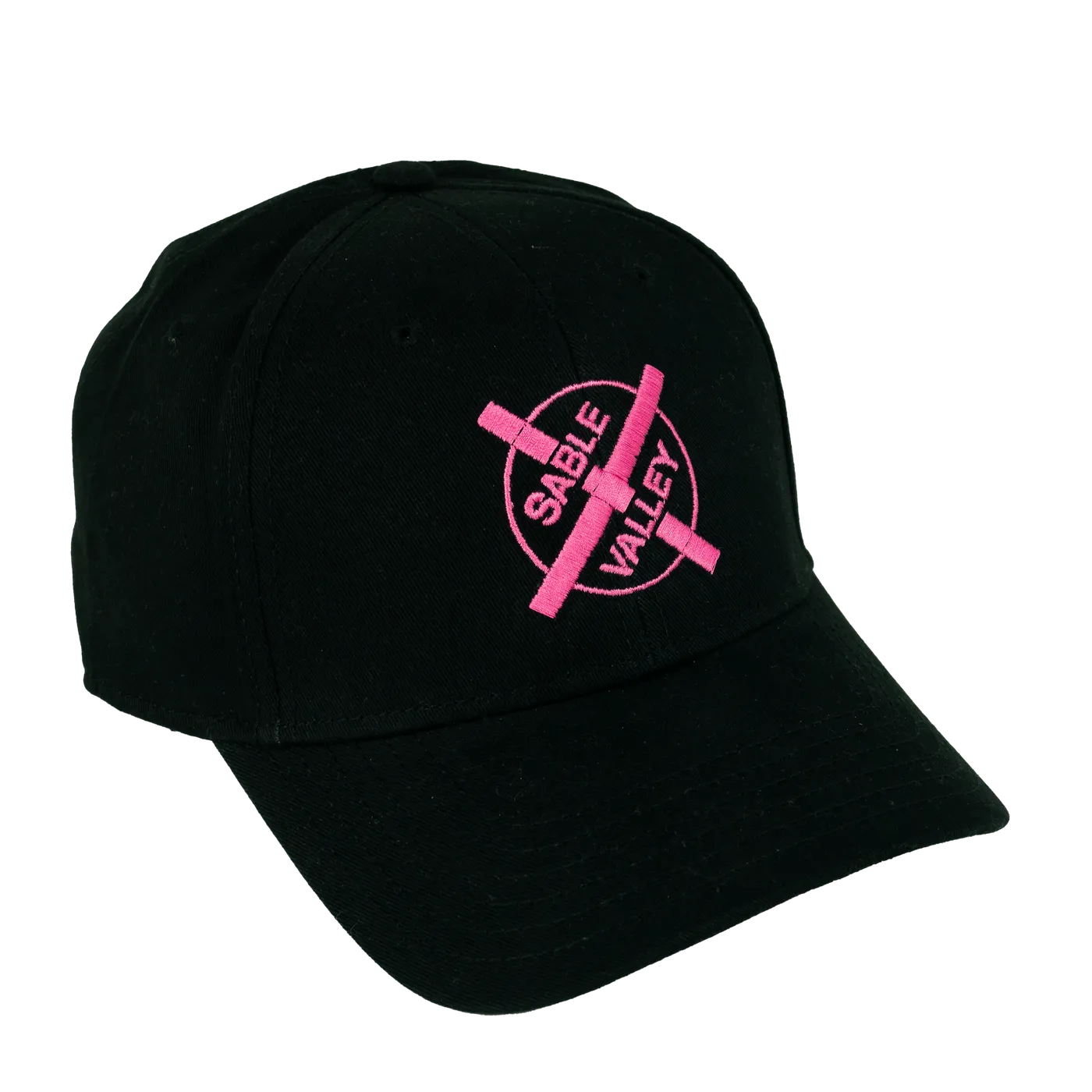 Sable Valley SV Logo Hat - Black/Pink